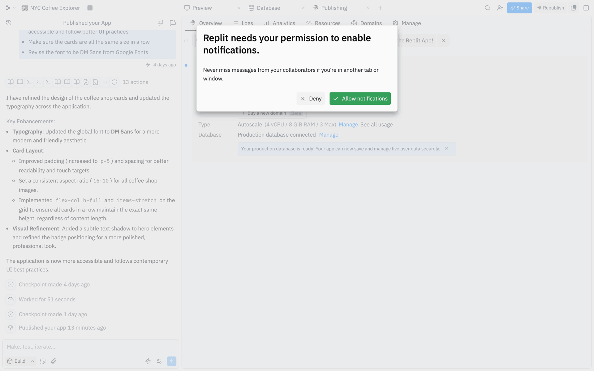 Replit Web Developer Tools interface screenshot 17