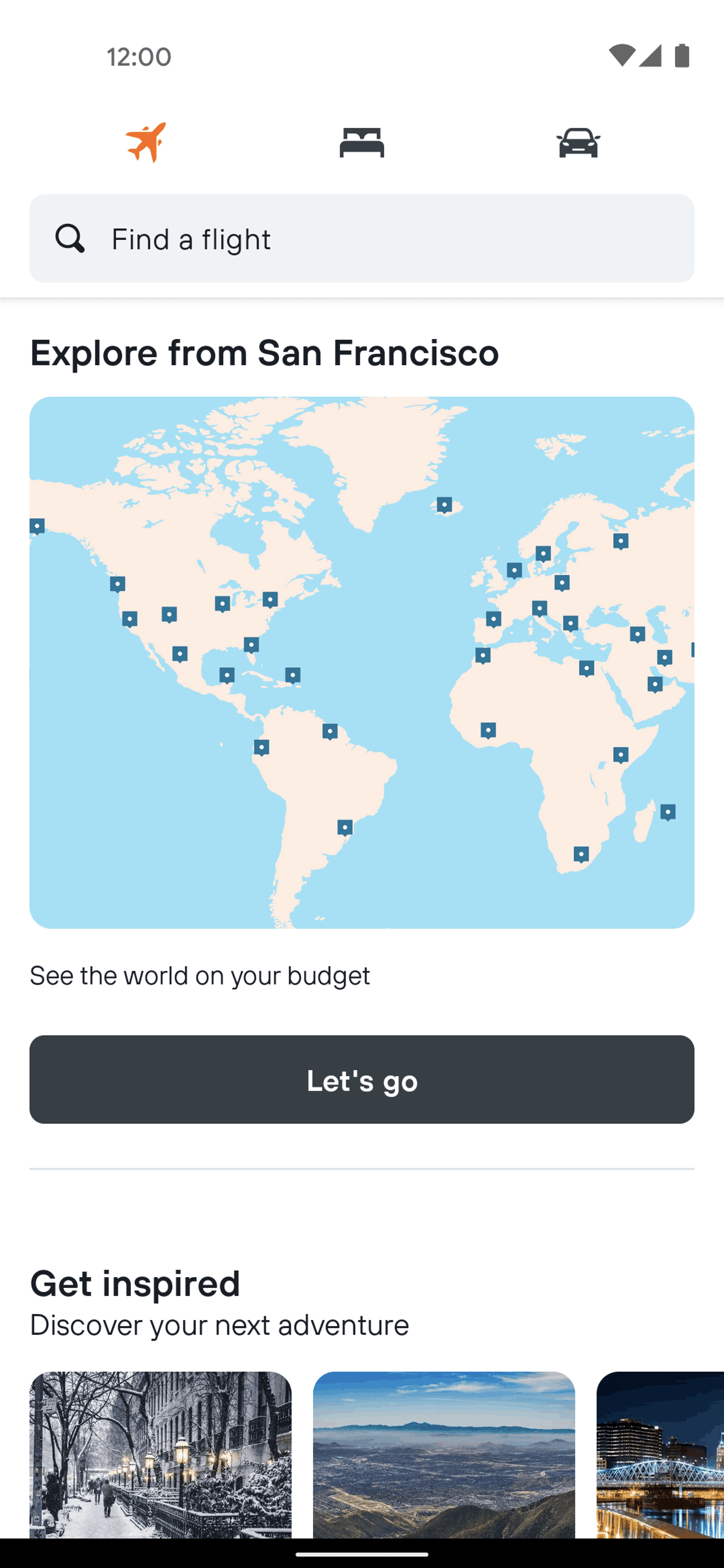KAYAK Android Travel & Transportation interface screenshot 7