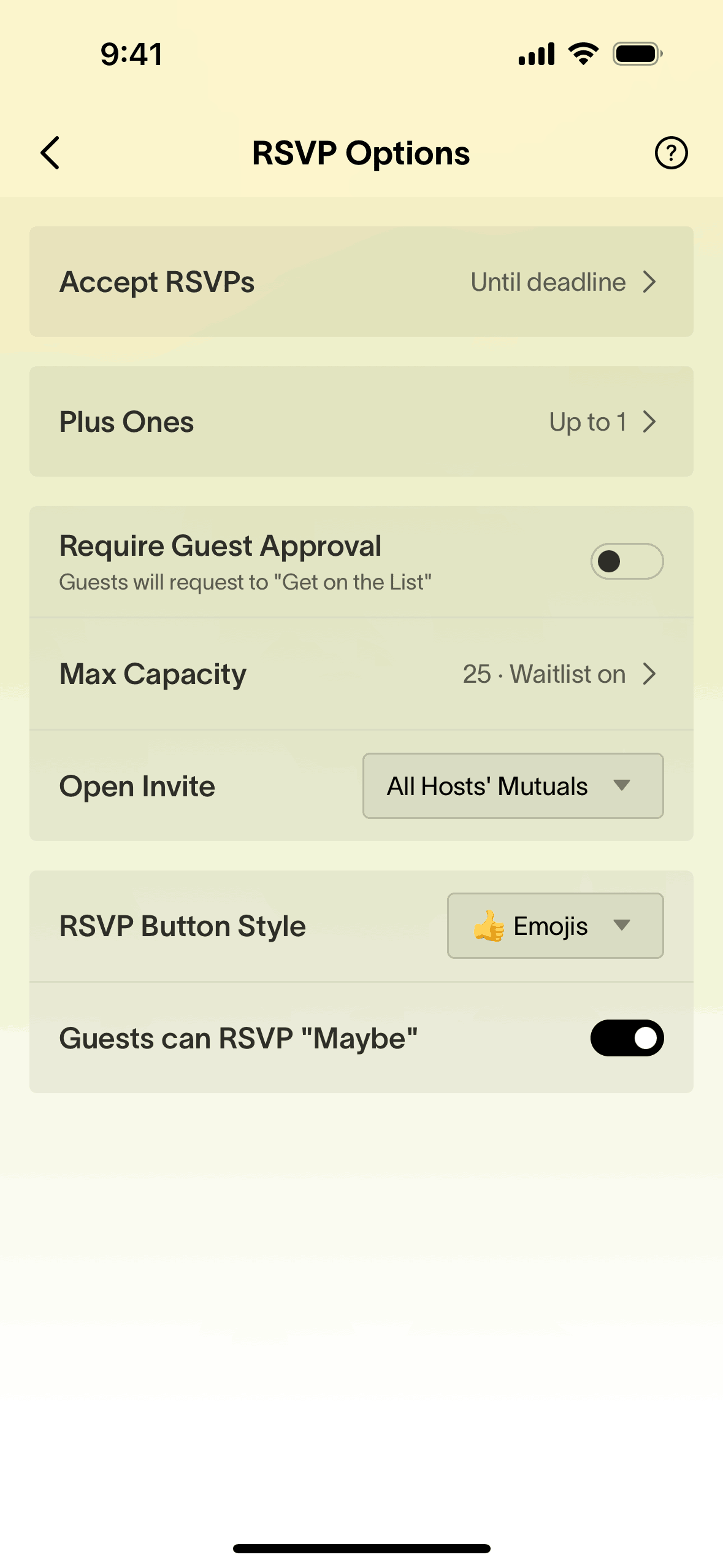 Partiful iOS Lifestyle interface screenshot 14