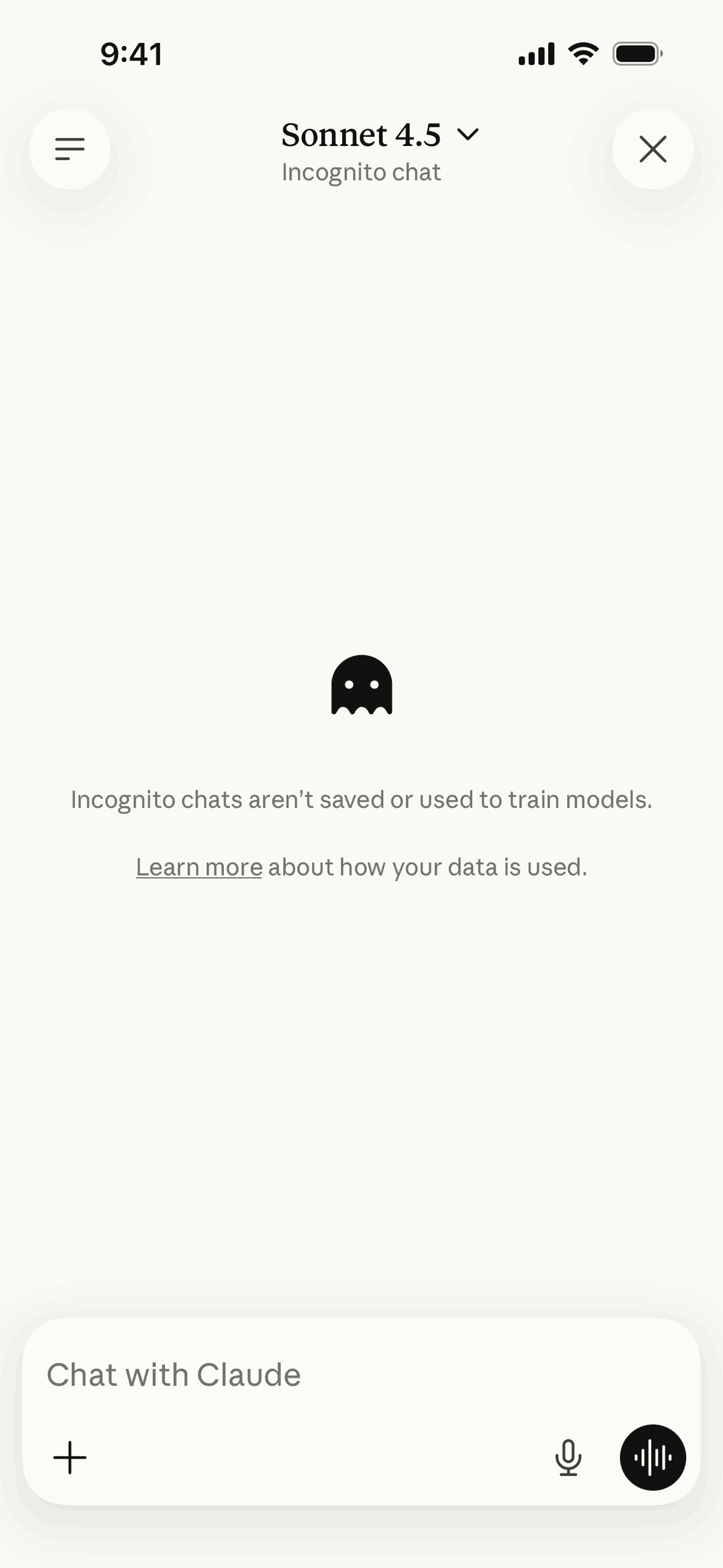 Claude iOS AI interface screenshot 18