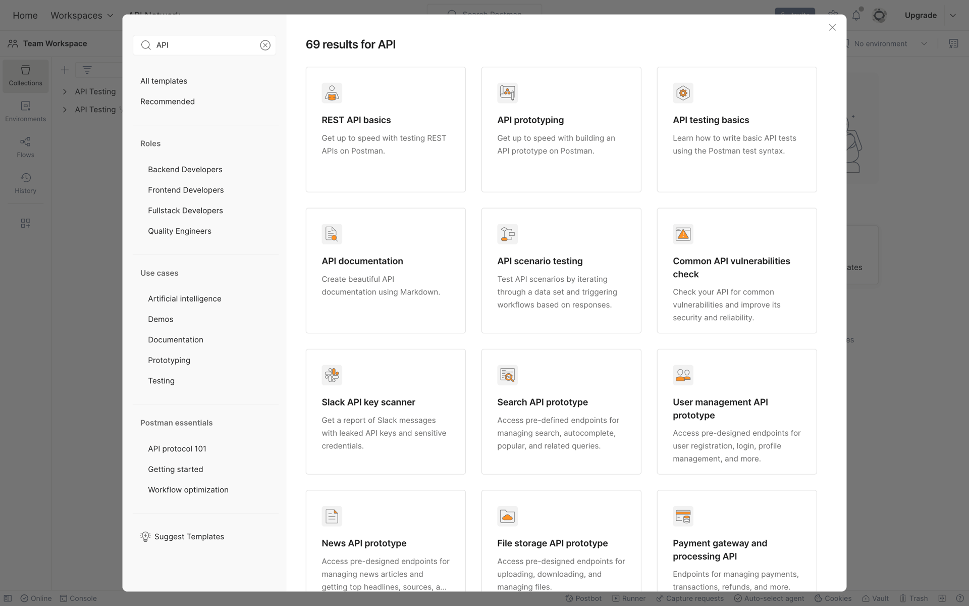 Postman Web Developer Tools interface screenshot 7