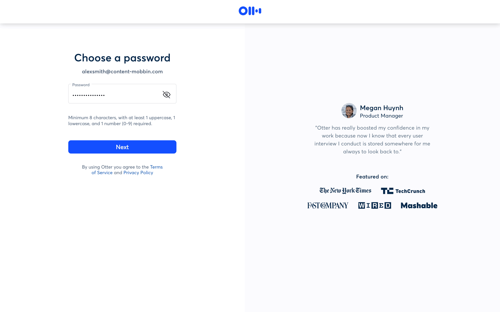 Otter.ai Web AI interface screenshot 6