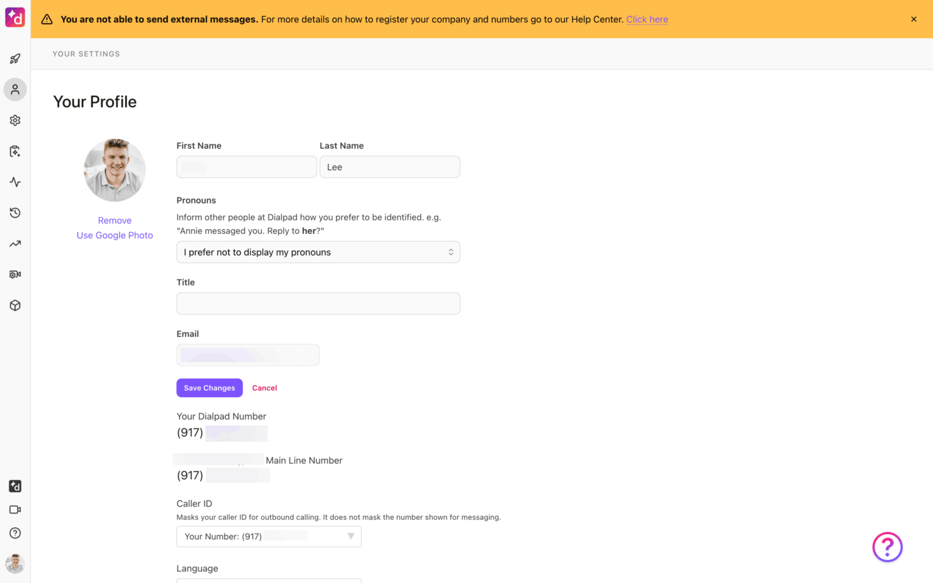 Dialpad Web Business interface screenshot 19