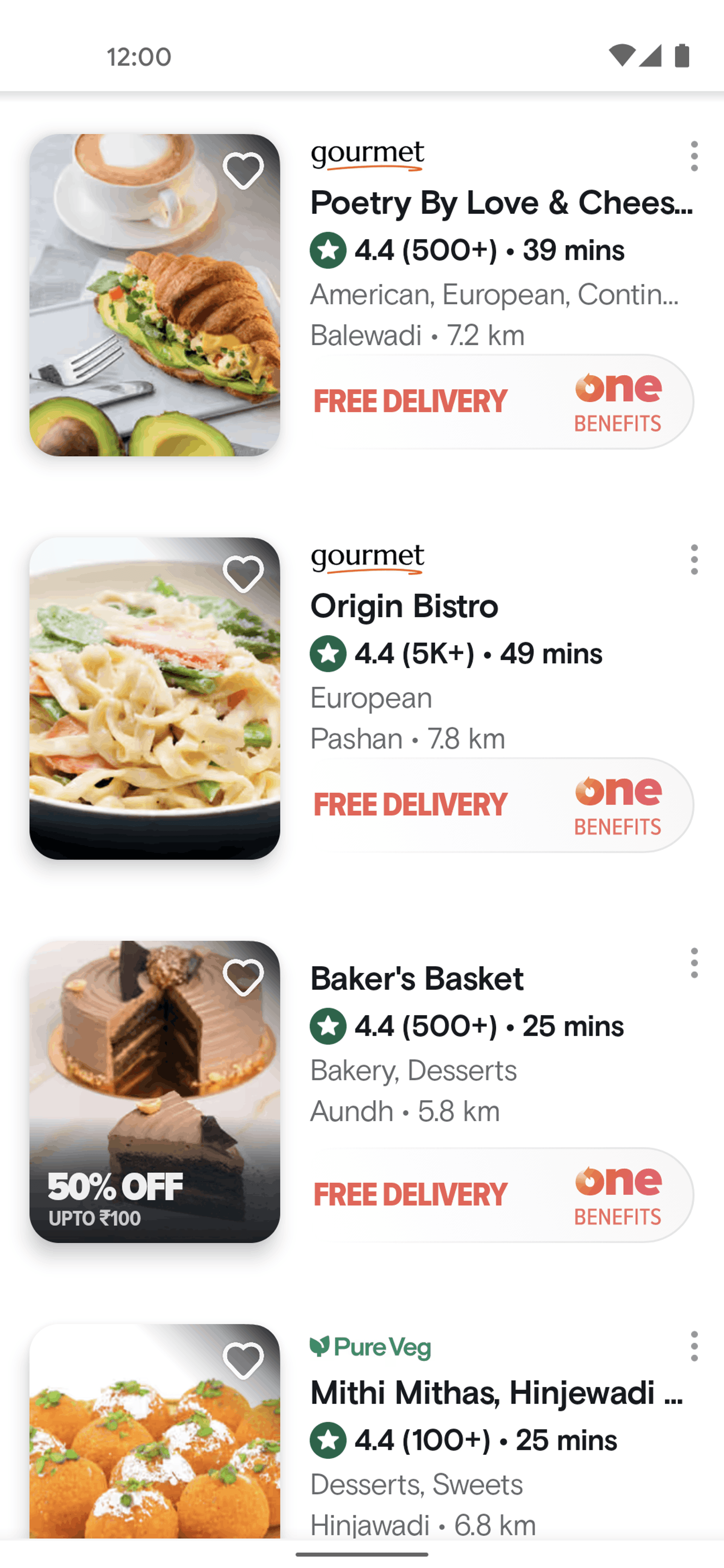 Swiggy Android Food & Drink interface screenshot 2