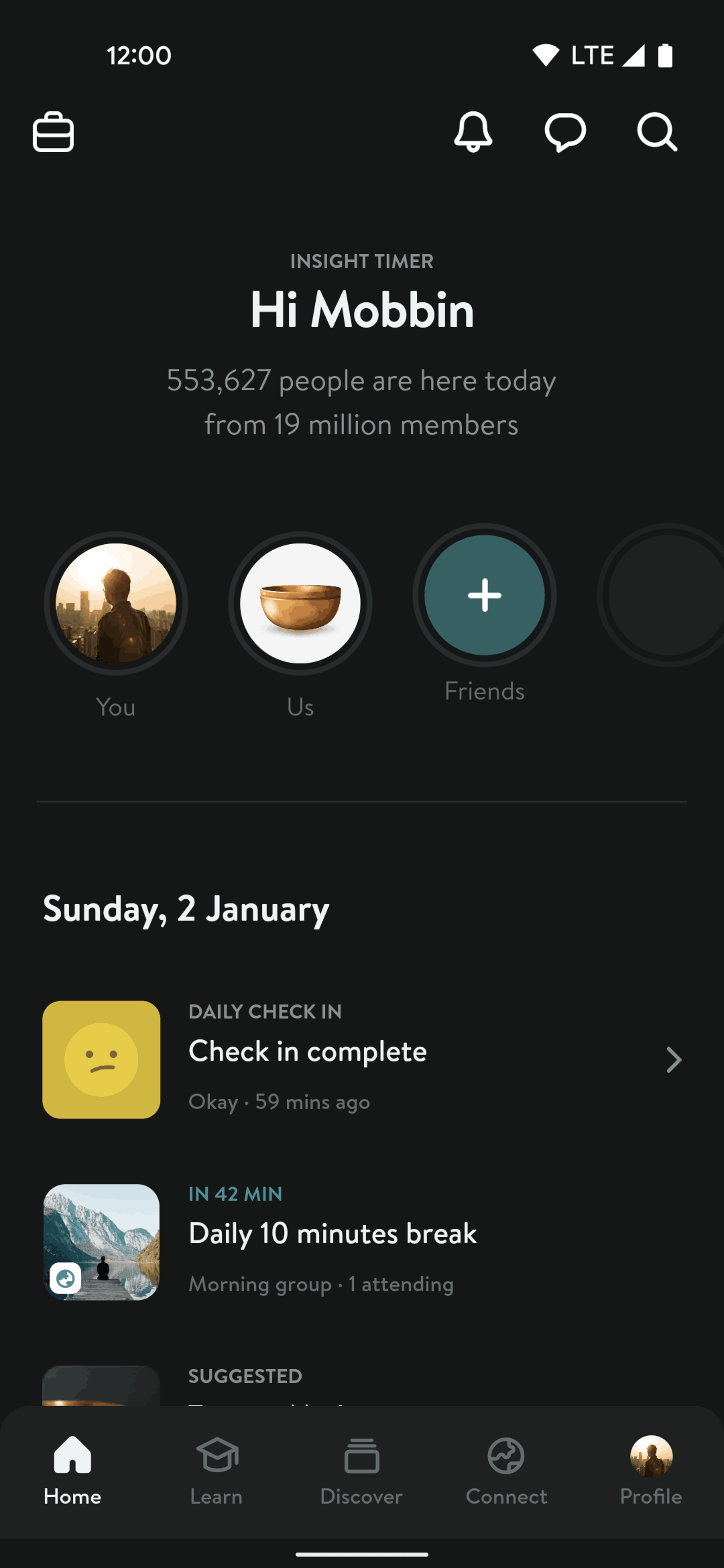 Insight Timer Android Health & Fitness interface screenshot 10