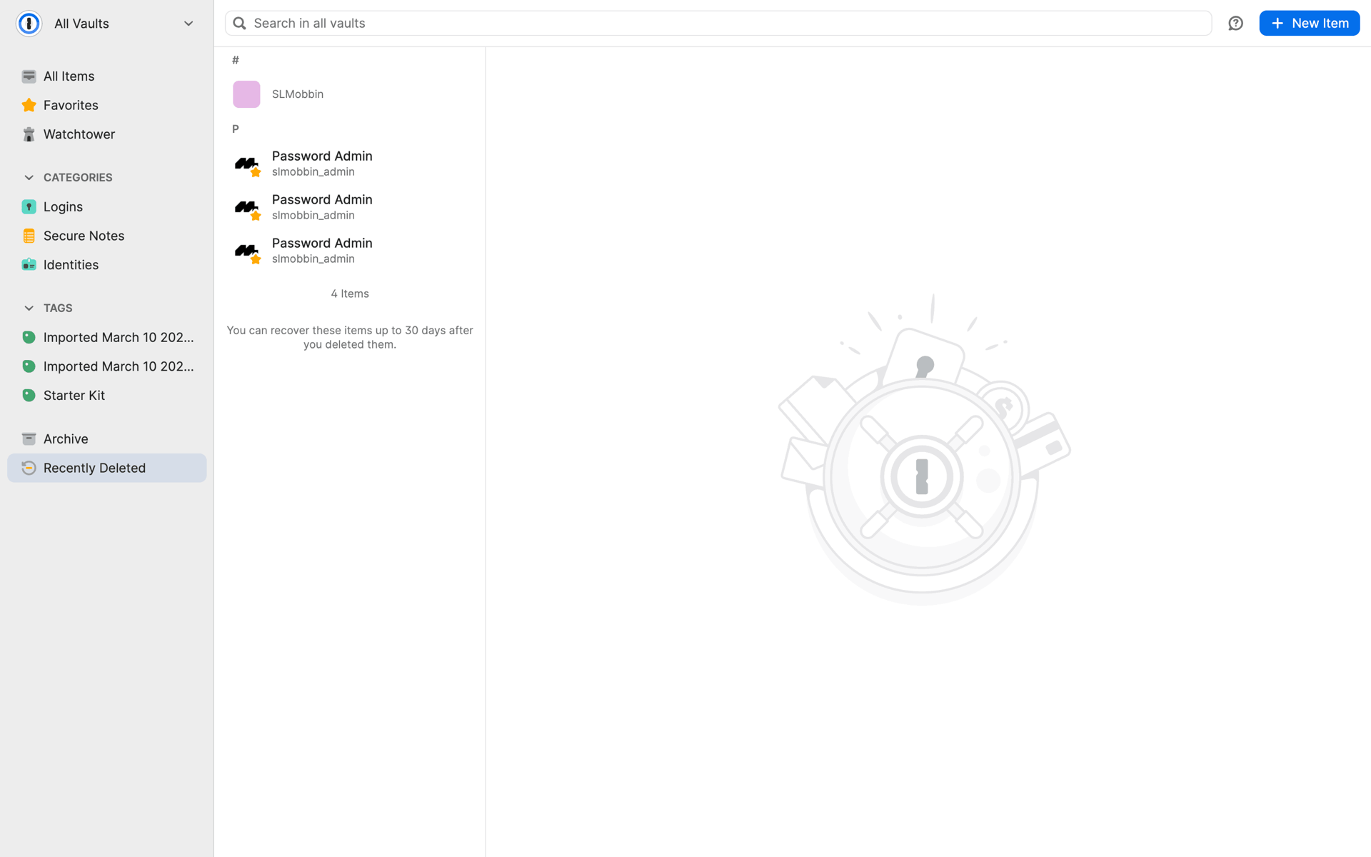 1Password Web Productivity interface screenshot 21