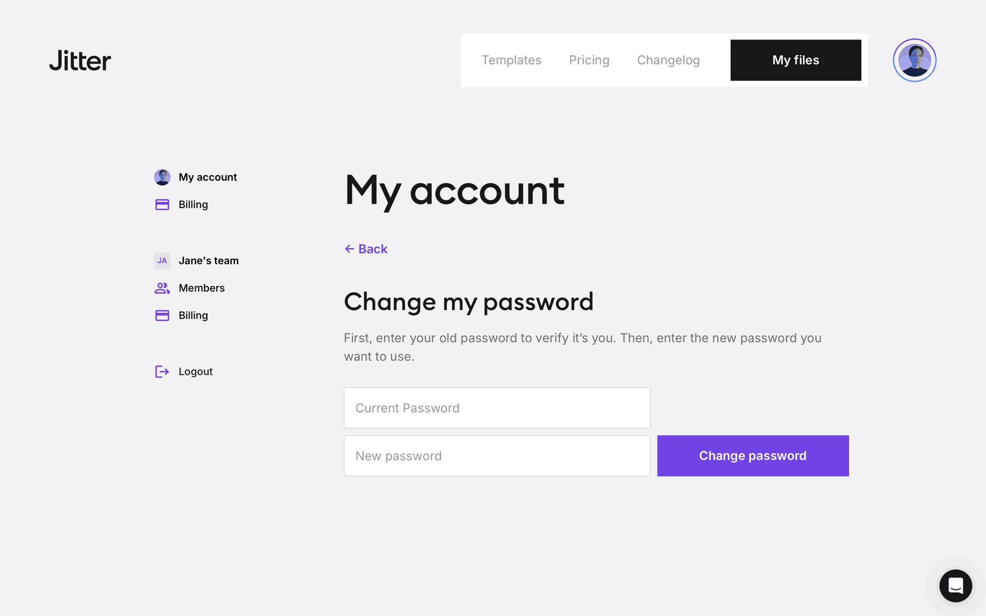 Jitter Web Graphics & Design interface screenshot 20