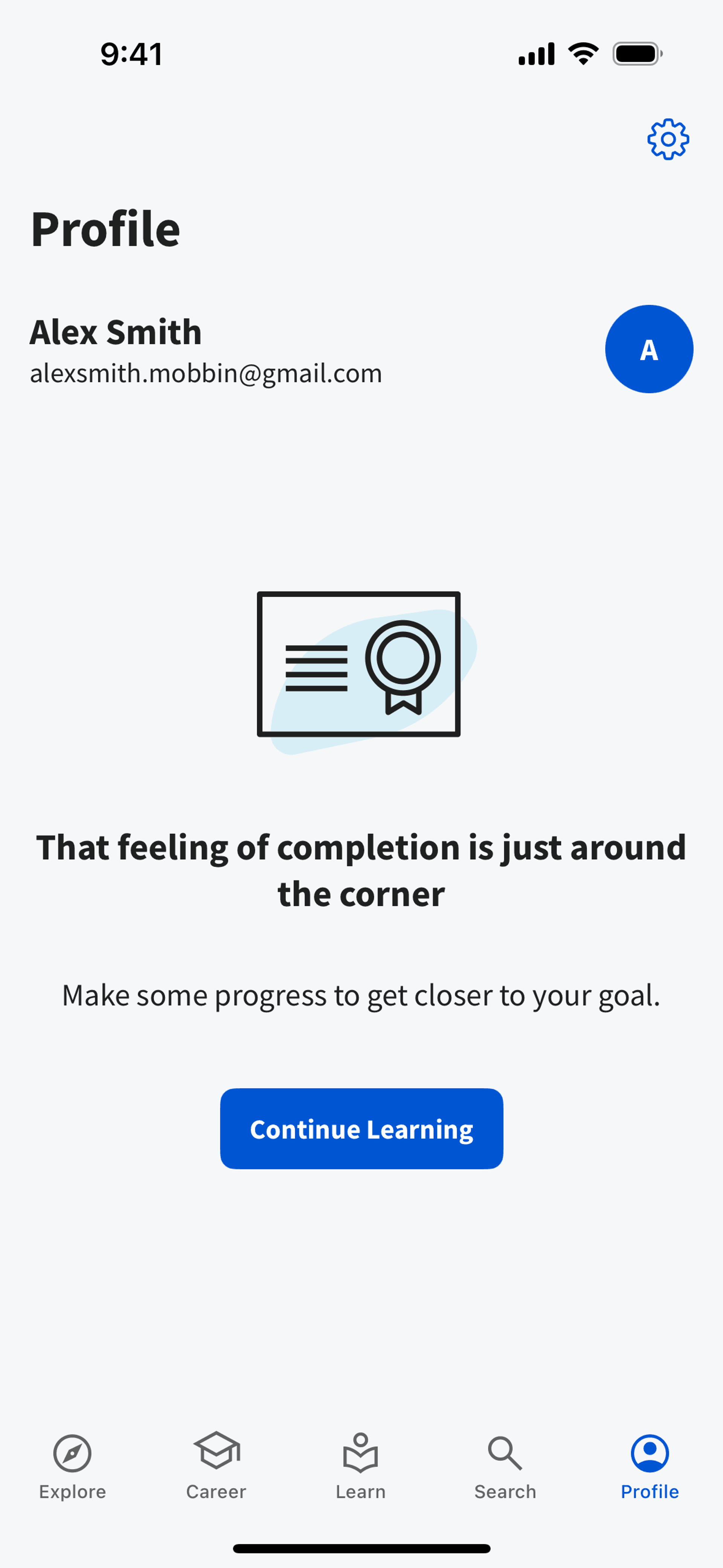 Coursera iOS Education interface screenshot 4