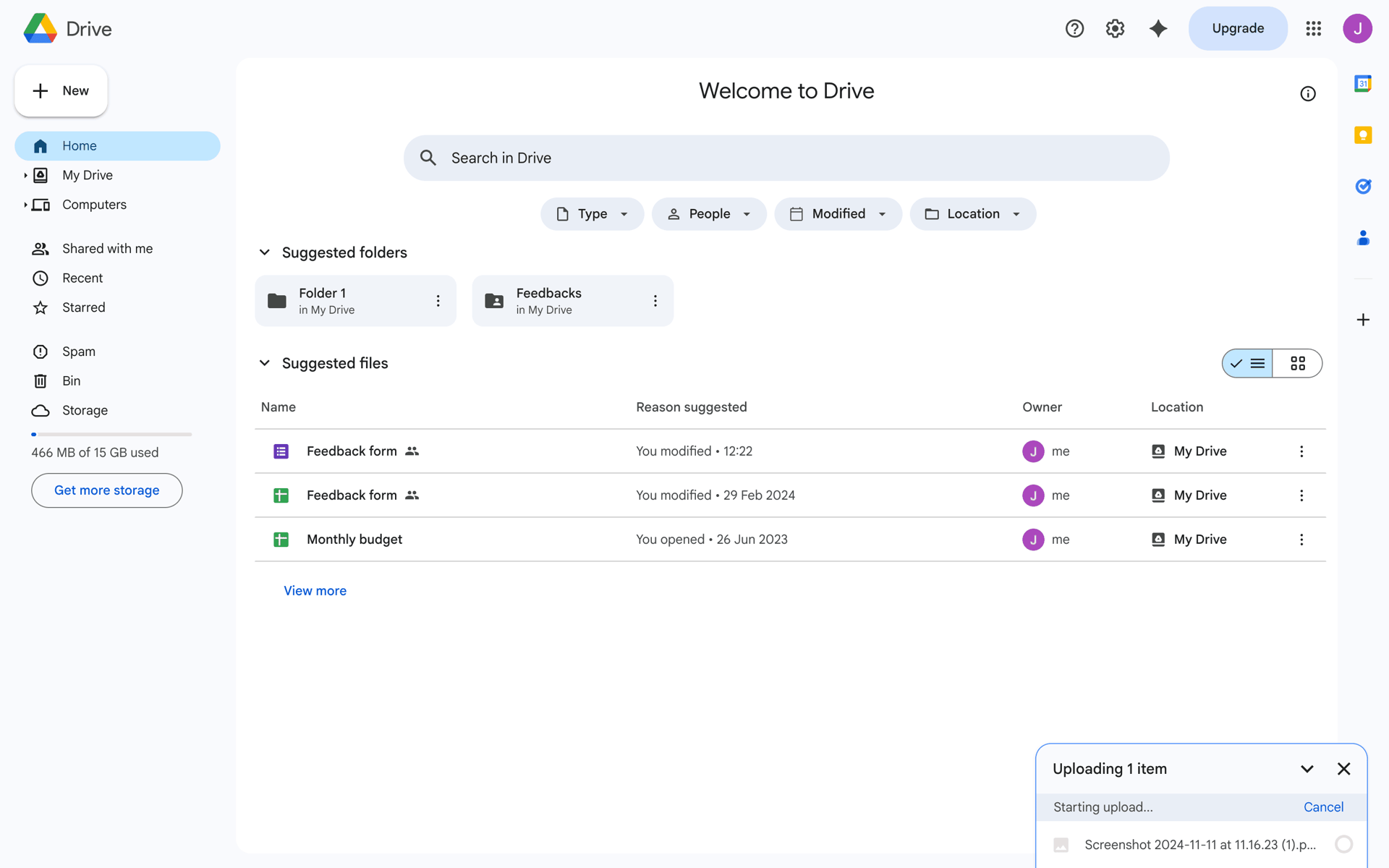 Google Drive Web Productivity interface screenshot 16