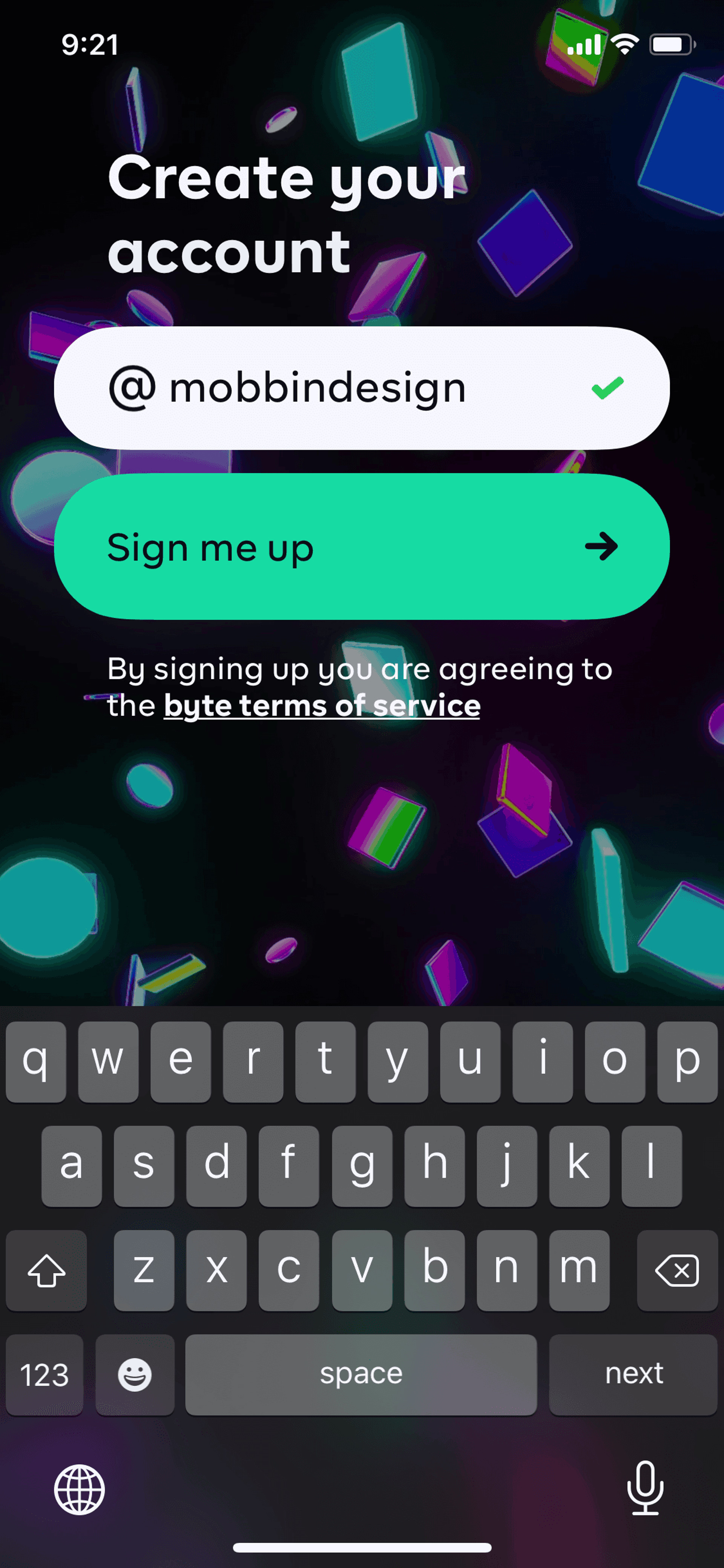 Byte iOS Social Networking interface screenshot 4