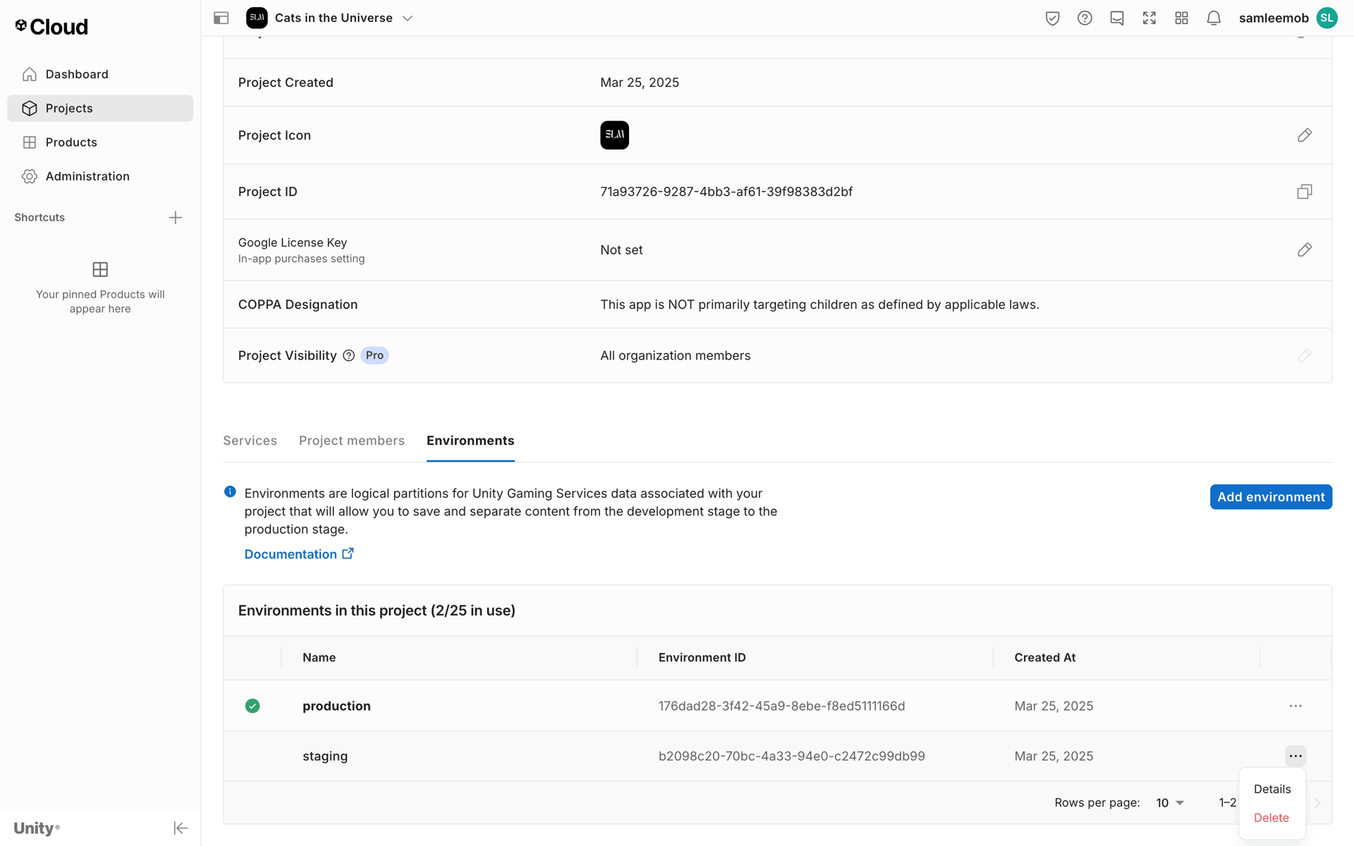 Unity Web Developer Tools interface screenshot 24