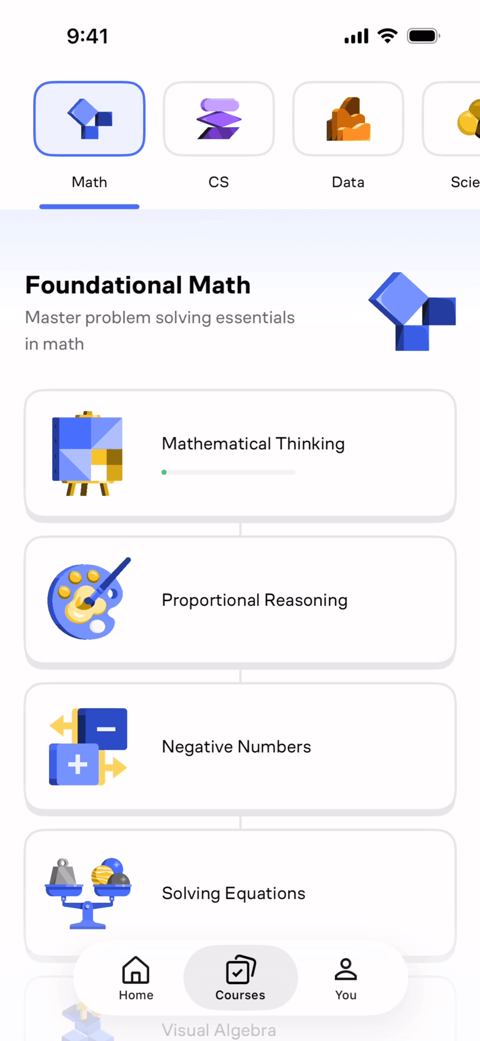 Brilliant iOS Education interface screenshot 22