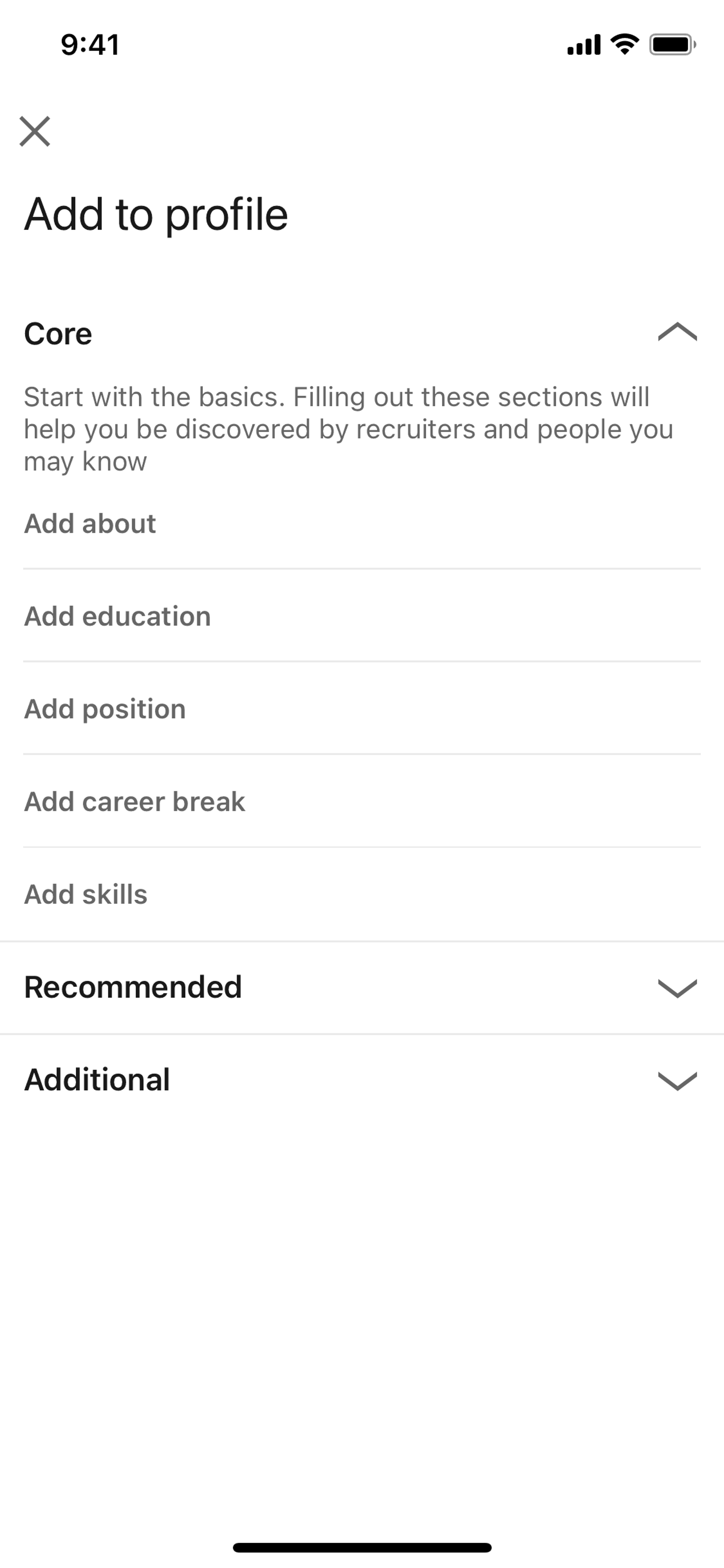 LinkedIn iOS Business interface screenshot 8