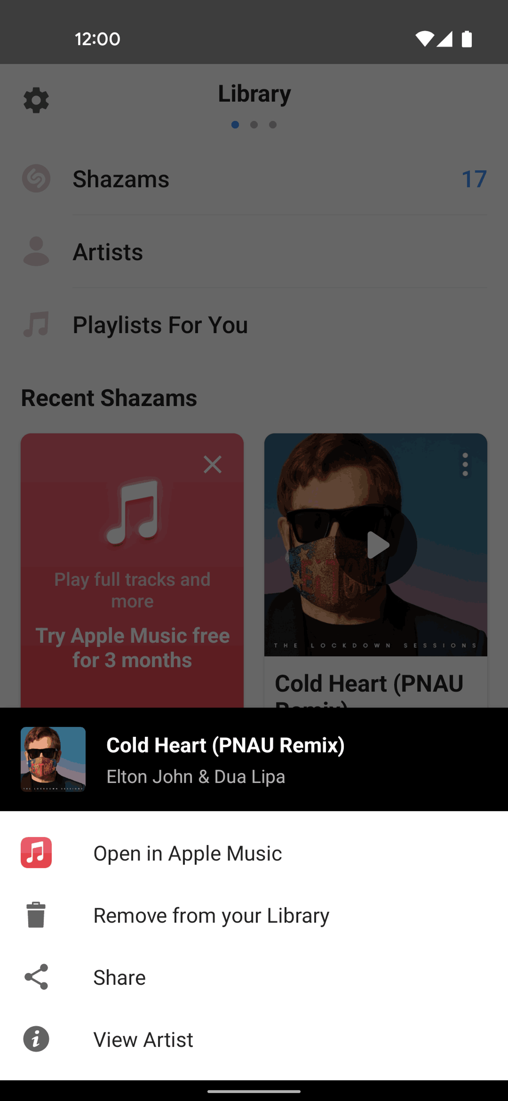 Shazam Android Music & Audio interface screenshot 19