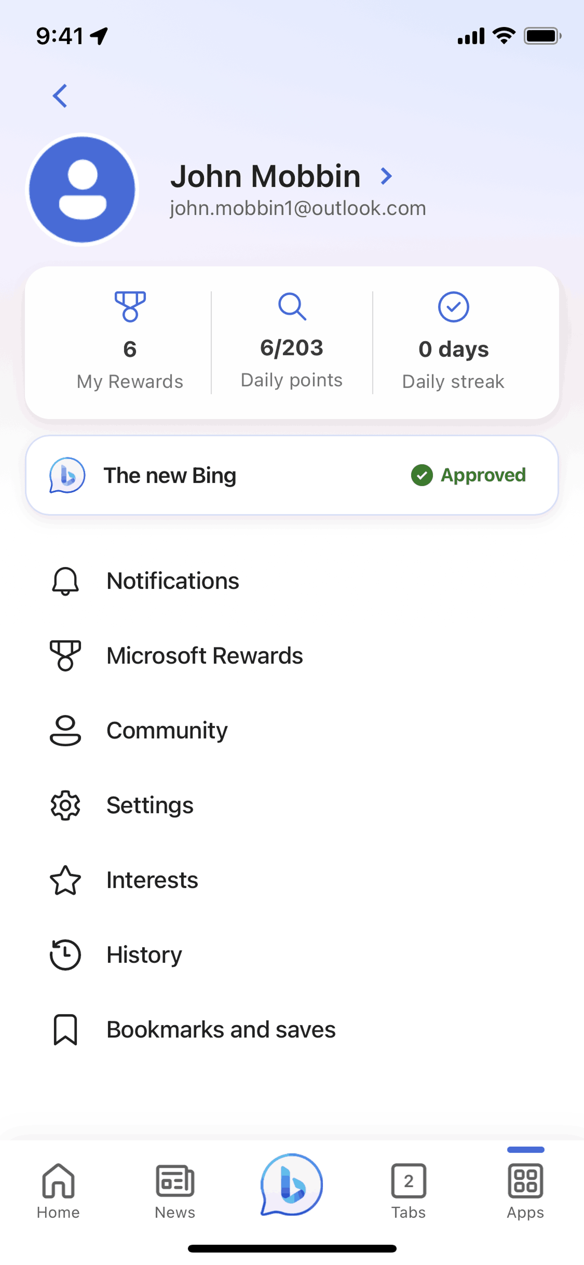 Bing iOS AI interface screenshot 10