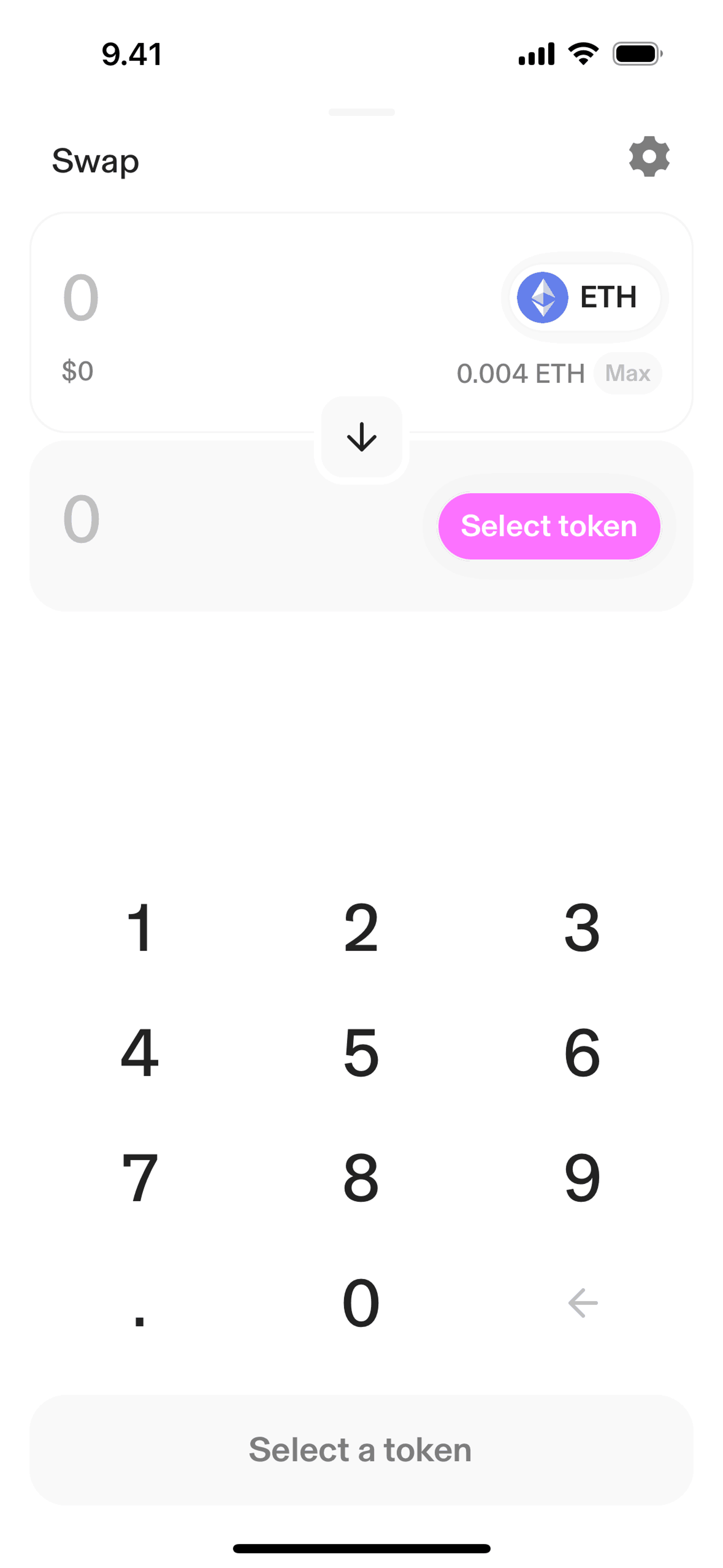 Uniswap iOS Finance interface screenshot 4