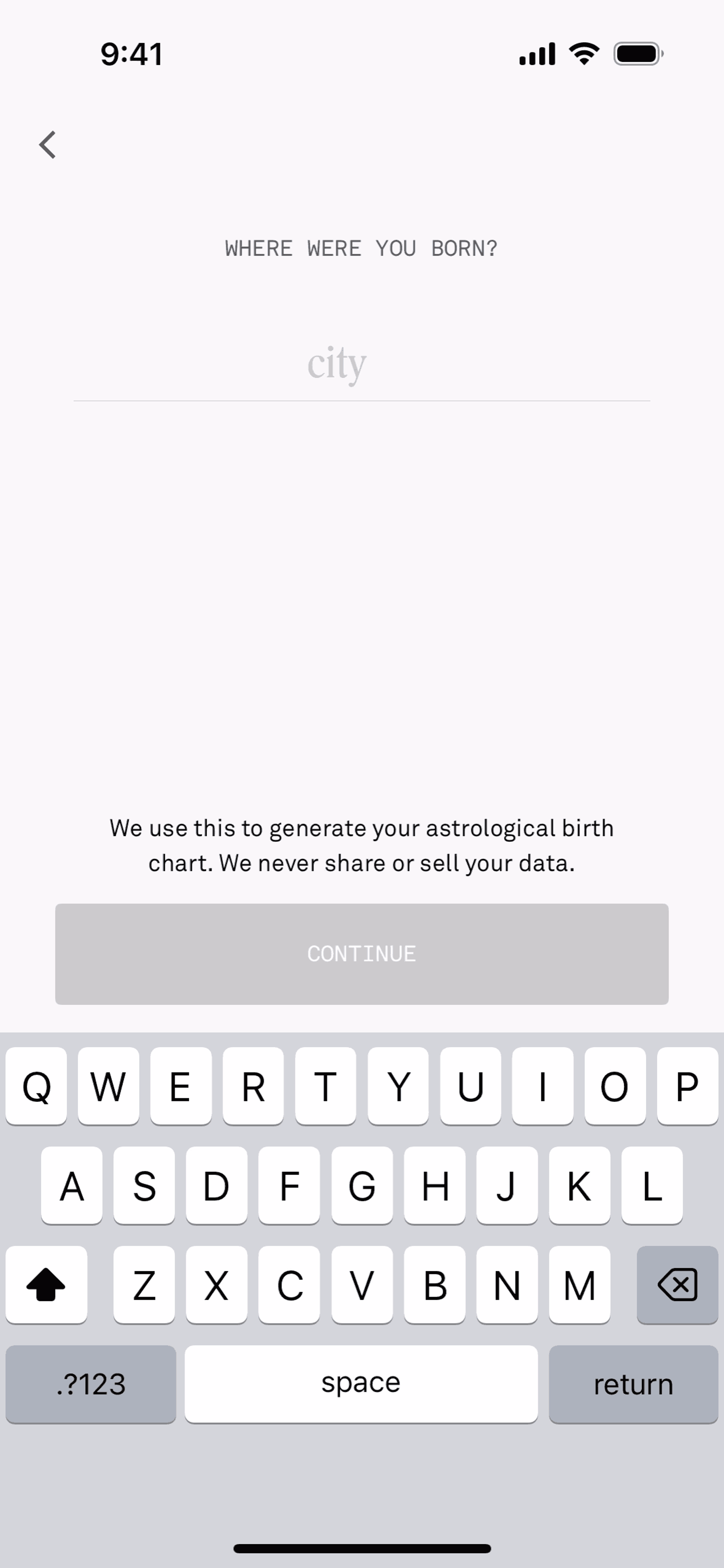 Co–Star iOS Lifestyle interface screenshot 7