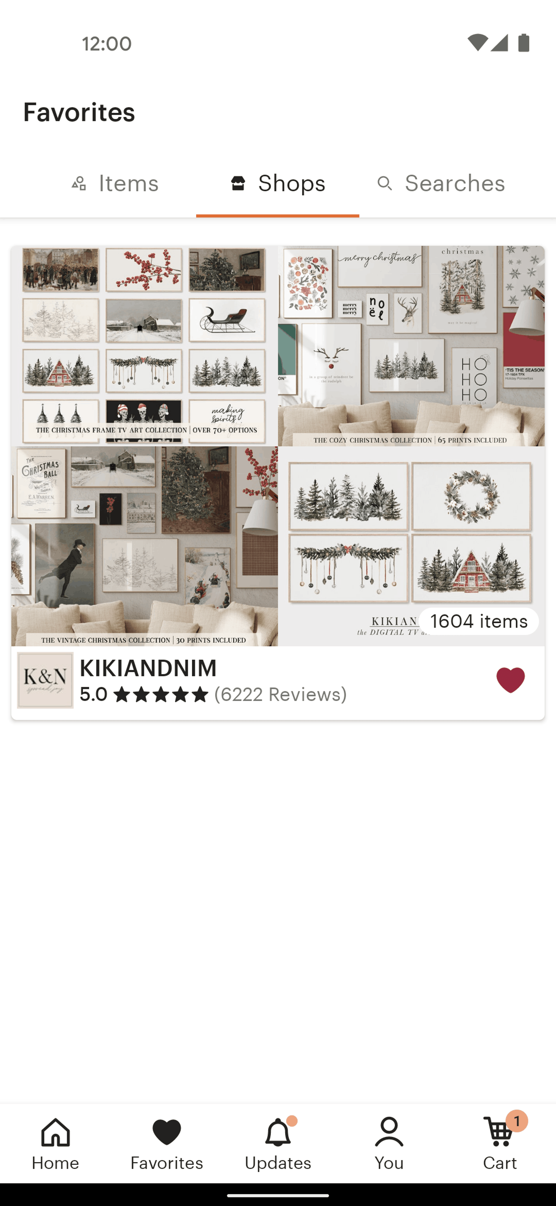 Etsy Android Shopping interface screenshot 12