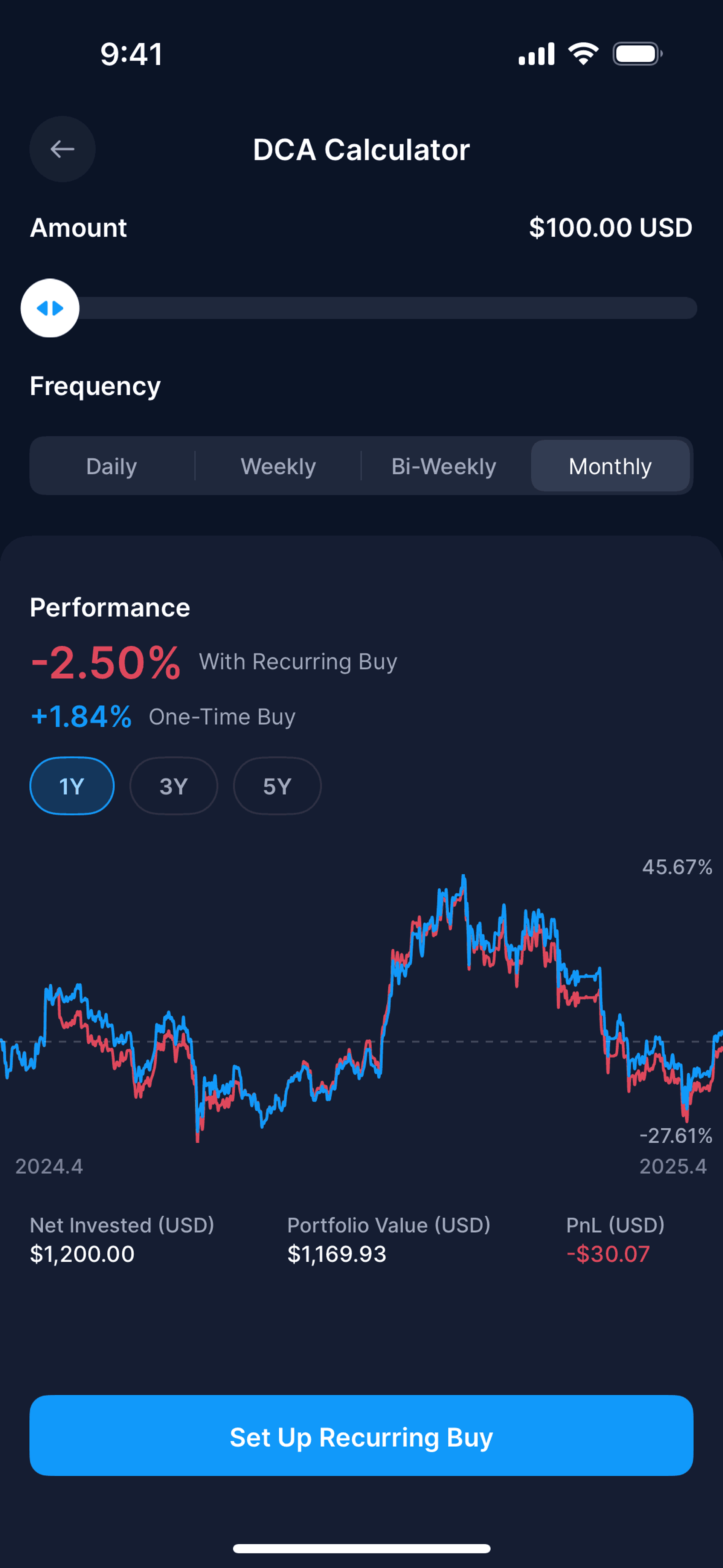 Crypto.com iOS Finance interface screenshot 12