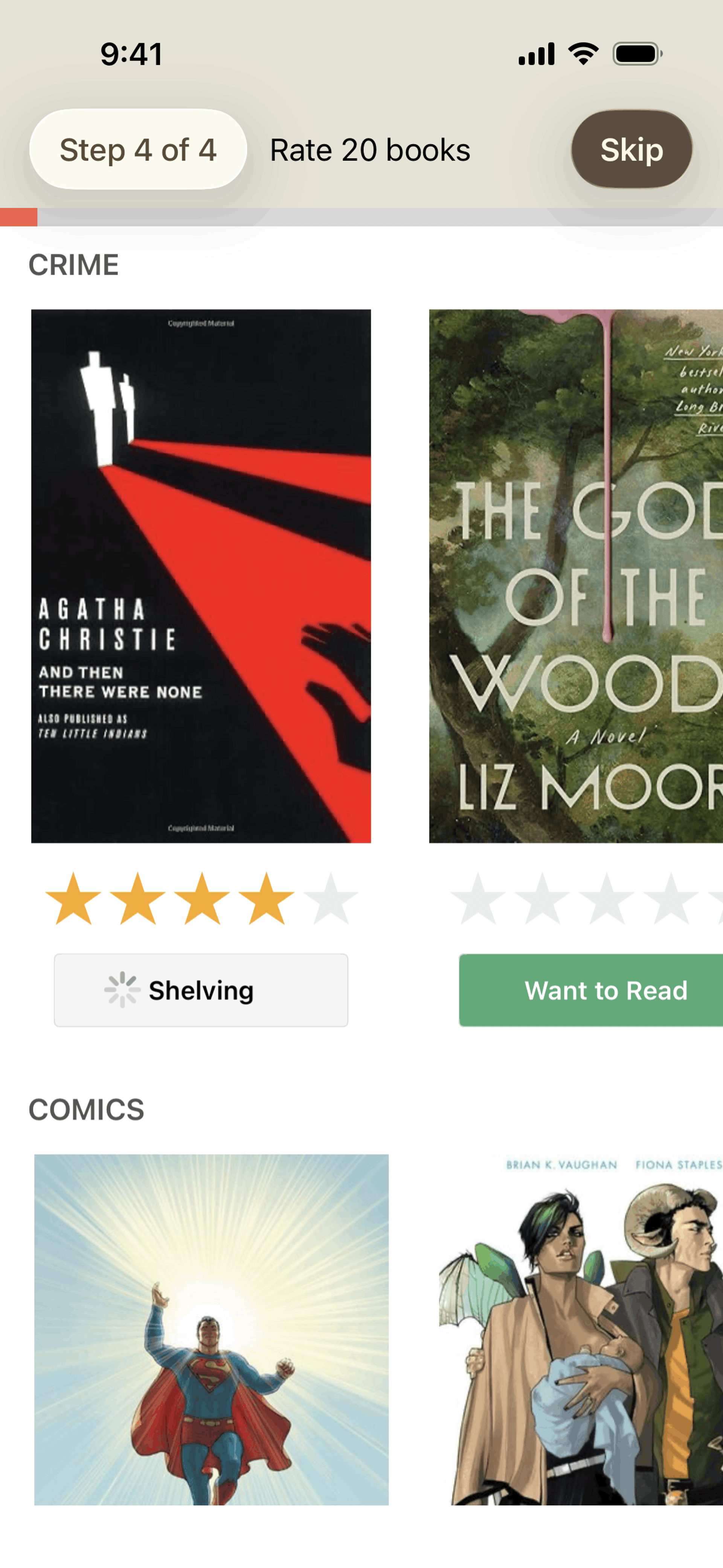 Goodreads iOS Education interface screenshot 21