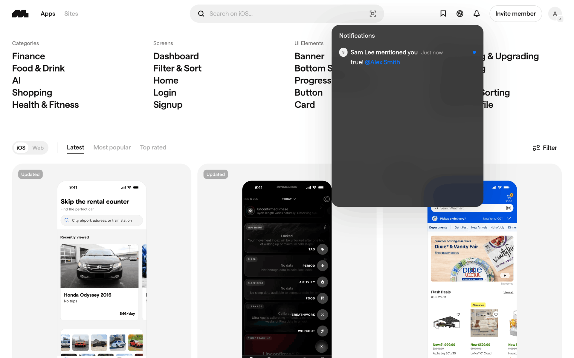 Mobbin Web Graphics & Design interface screenshot 16