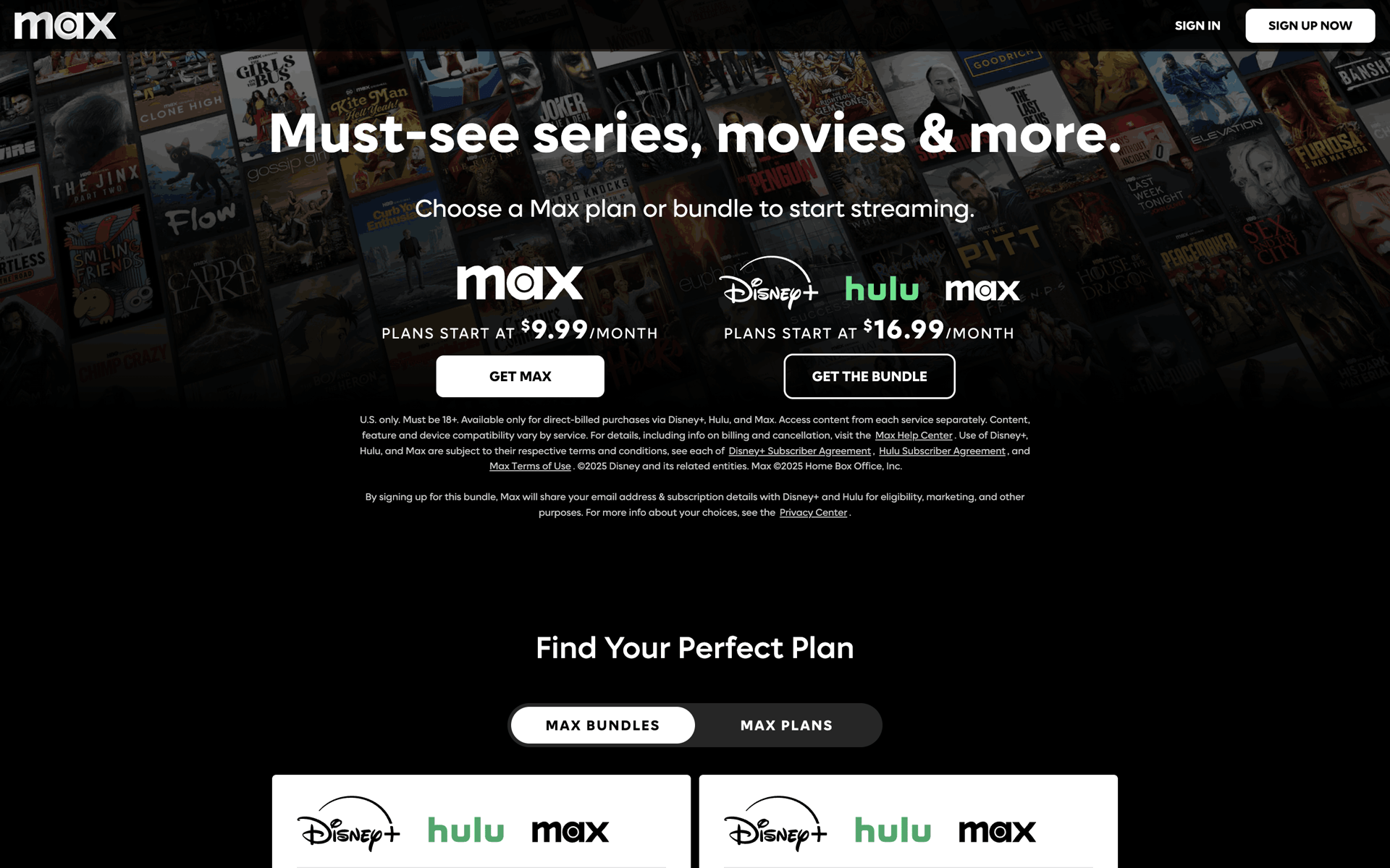 HBO Max Web Entertainment interface screenshot 5
