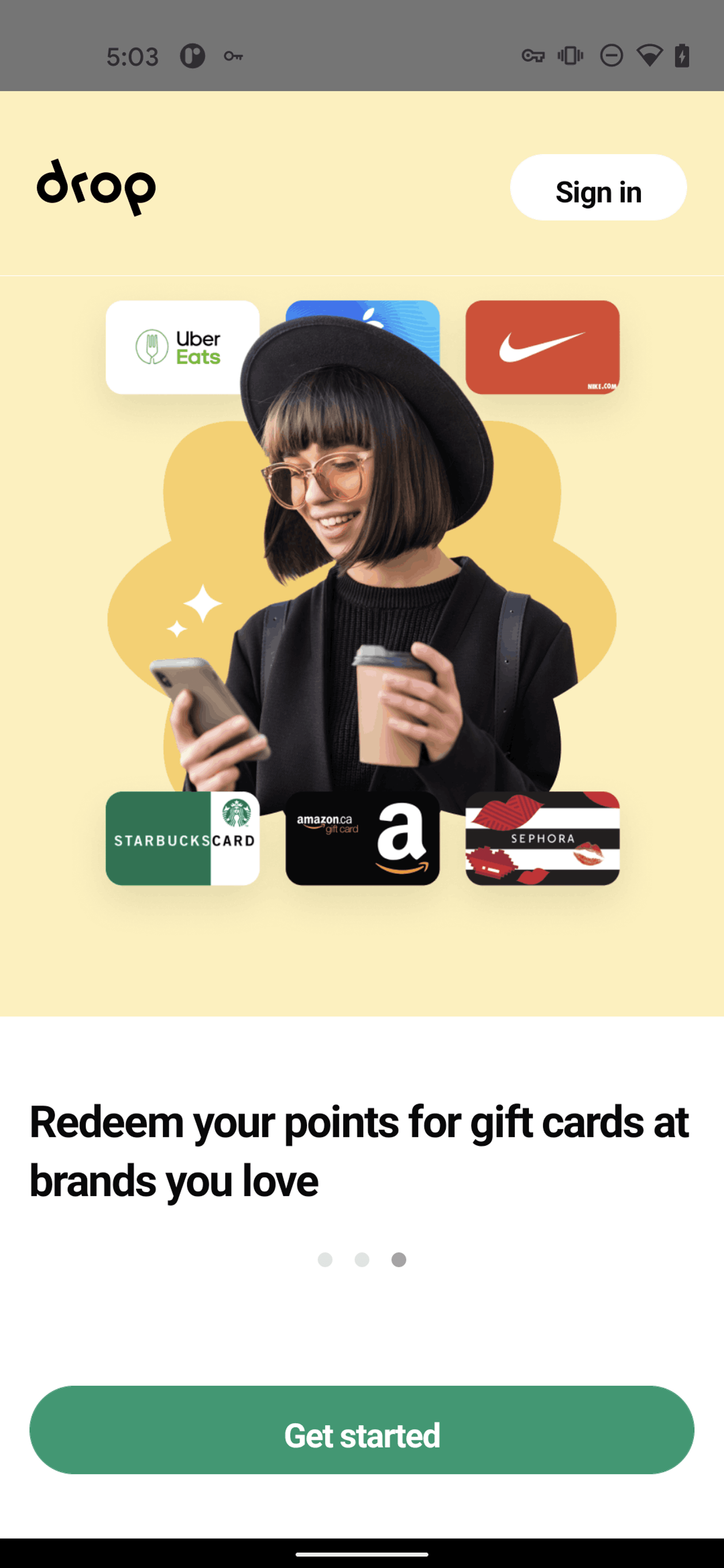 Drop Android Shopping interface screenshot 4