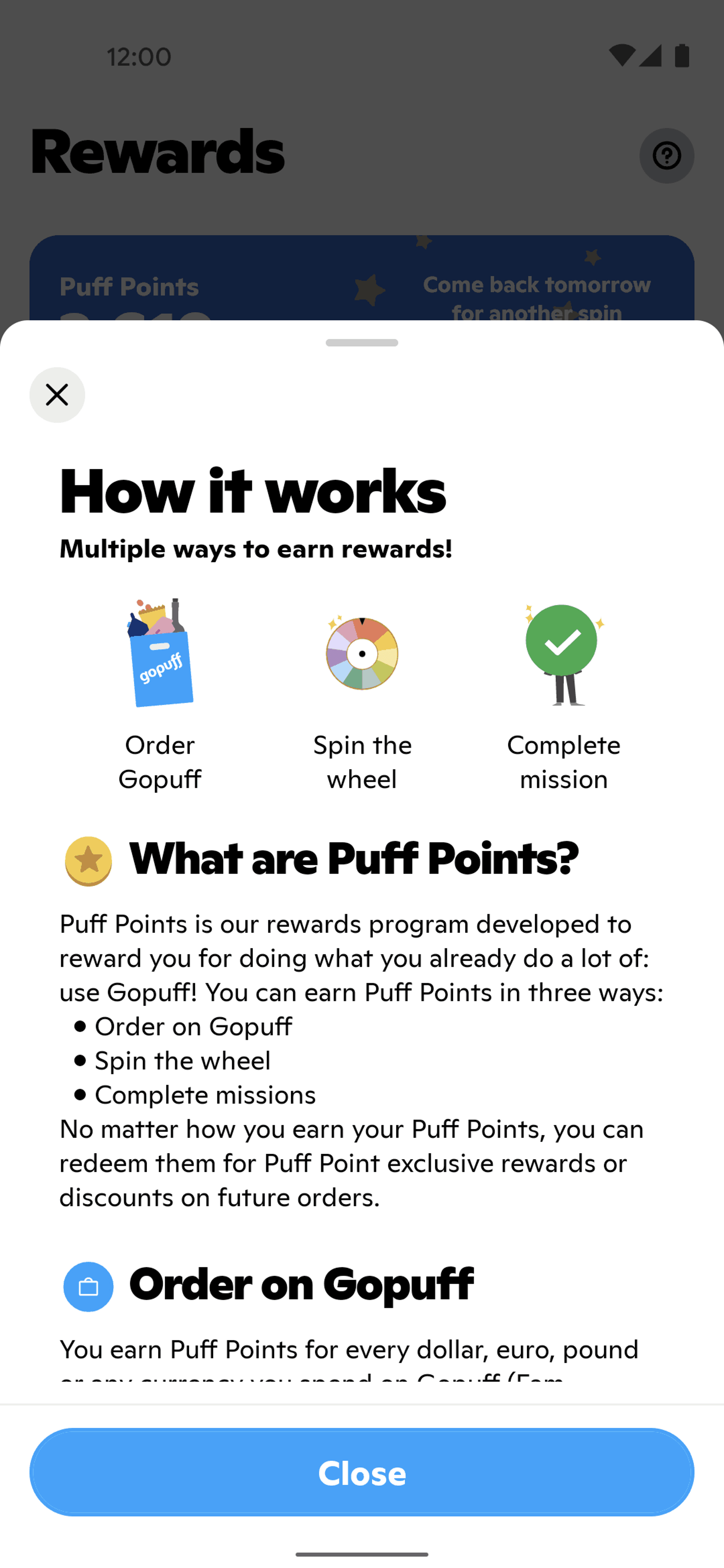 Gopuff Android Food & Drink interface screenshot 16