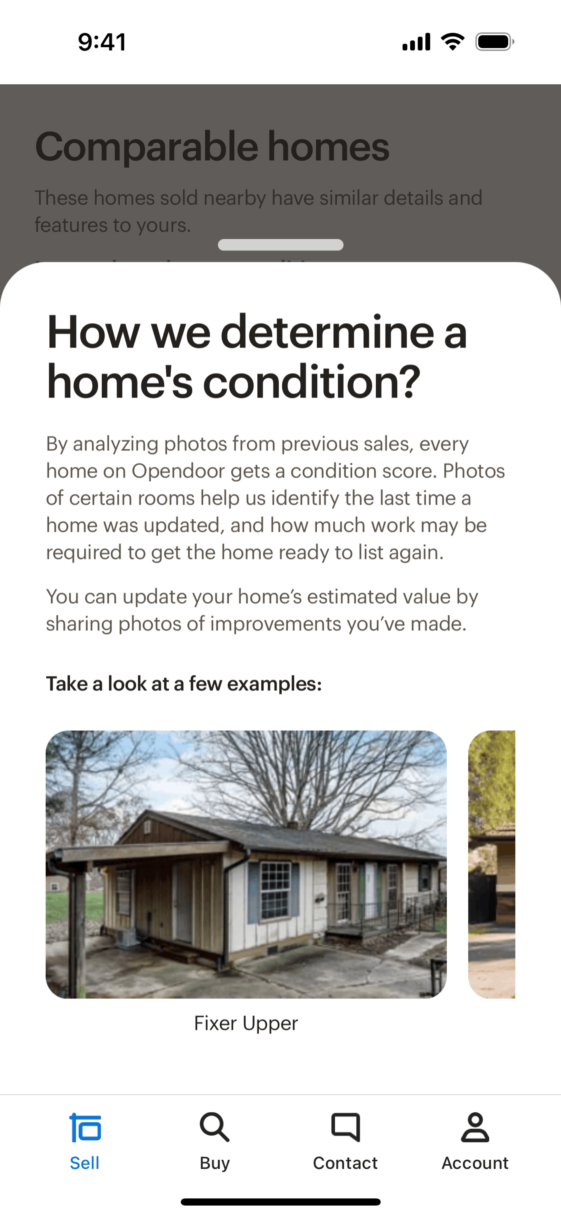 Opendoor iOS Real Estate interface screenshot 10