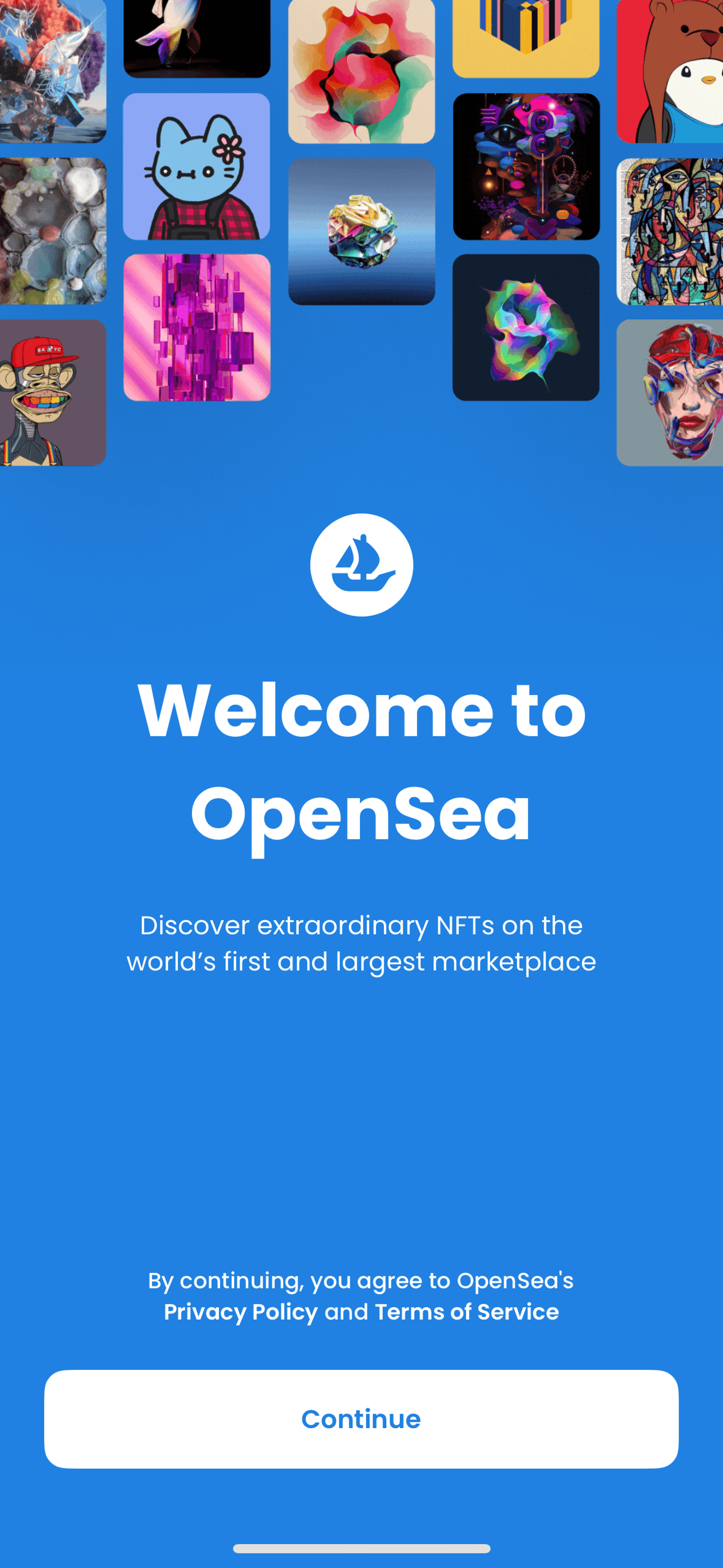OpenSea iOS Crypto & Web3 interface screenshot 1