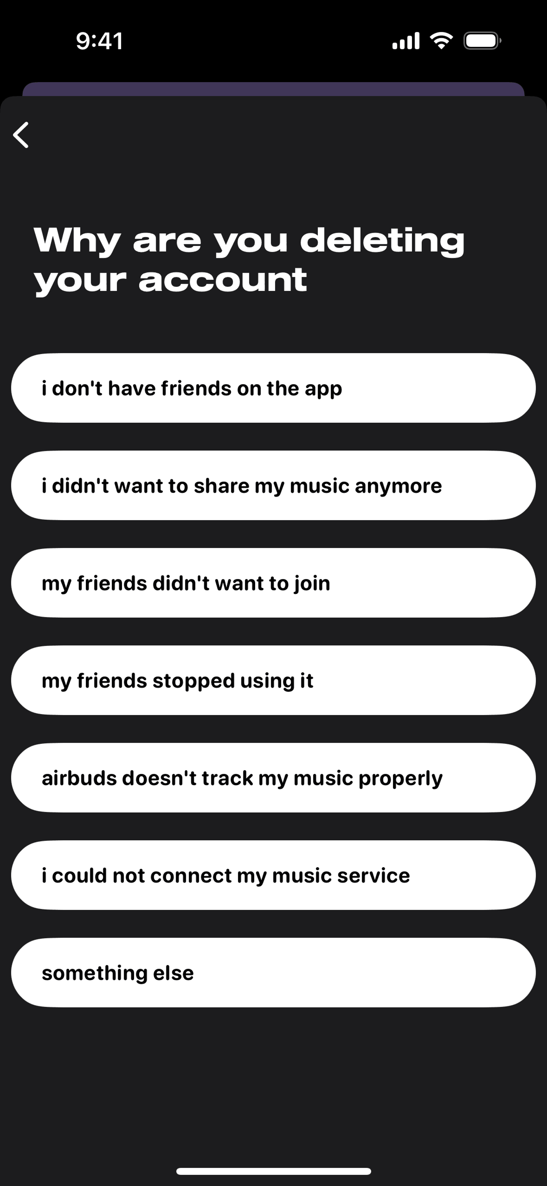 Airbuds Widget iOS Social Networking interface screenshot 19