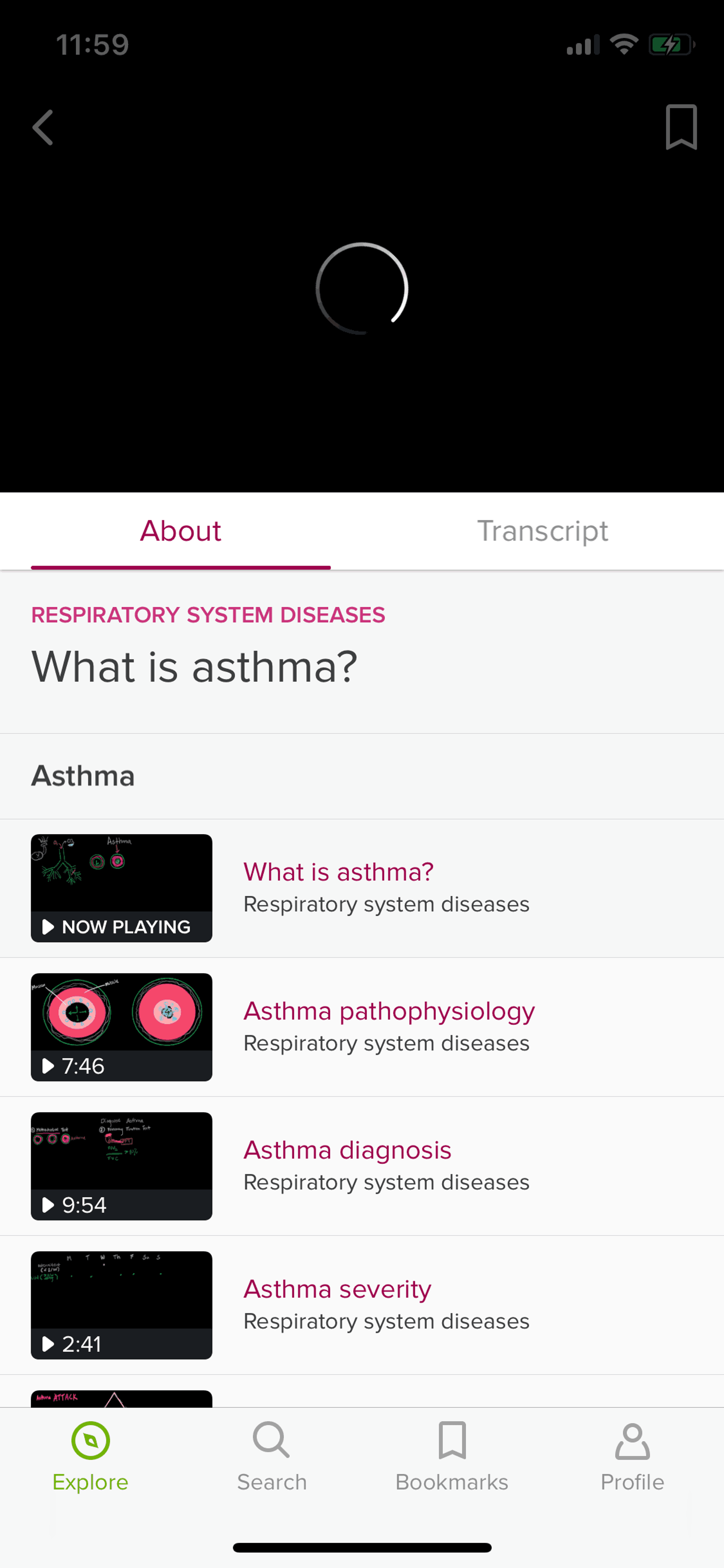 Khan Academy iOS Education interface screenshot 3