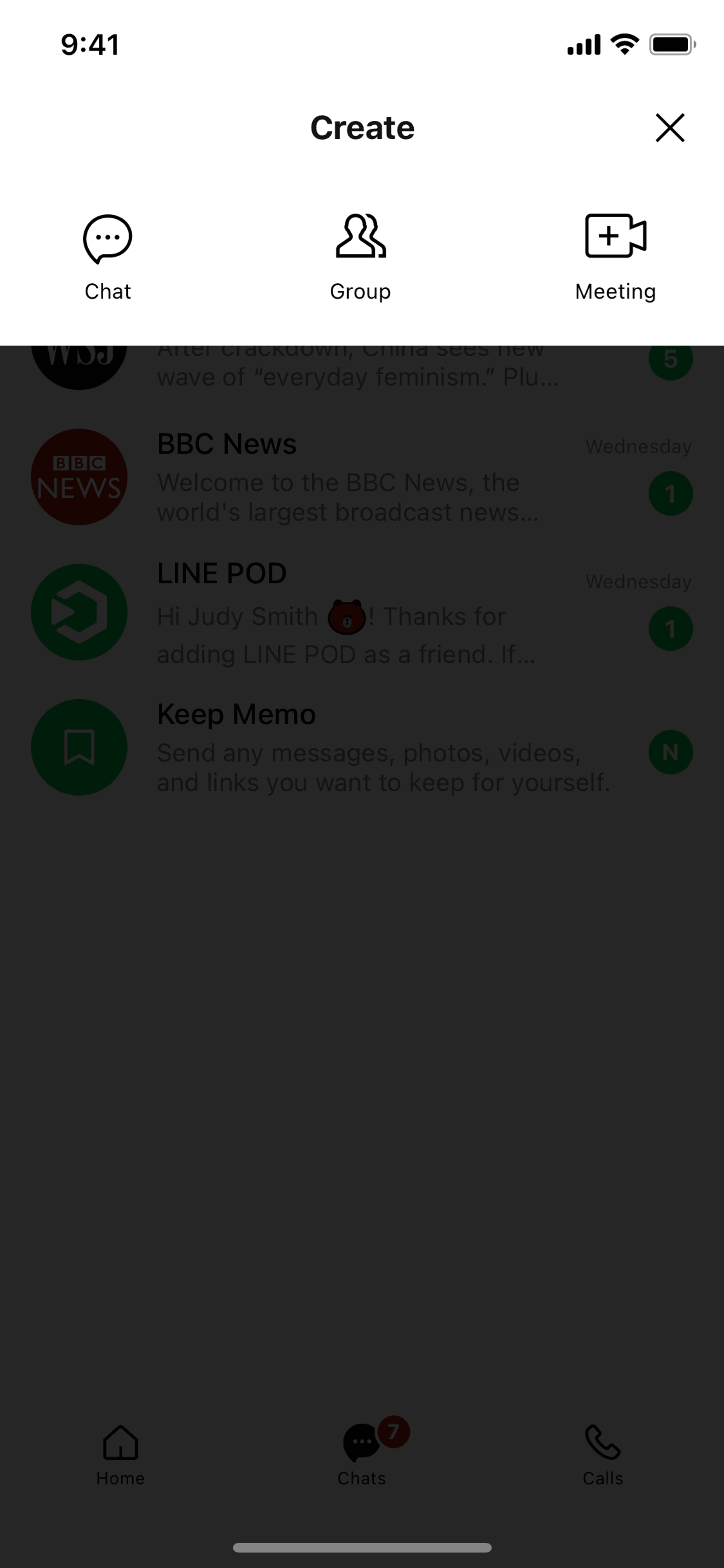 LINE iOS Social Networking interface screenshot 6