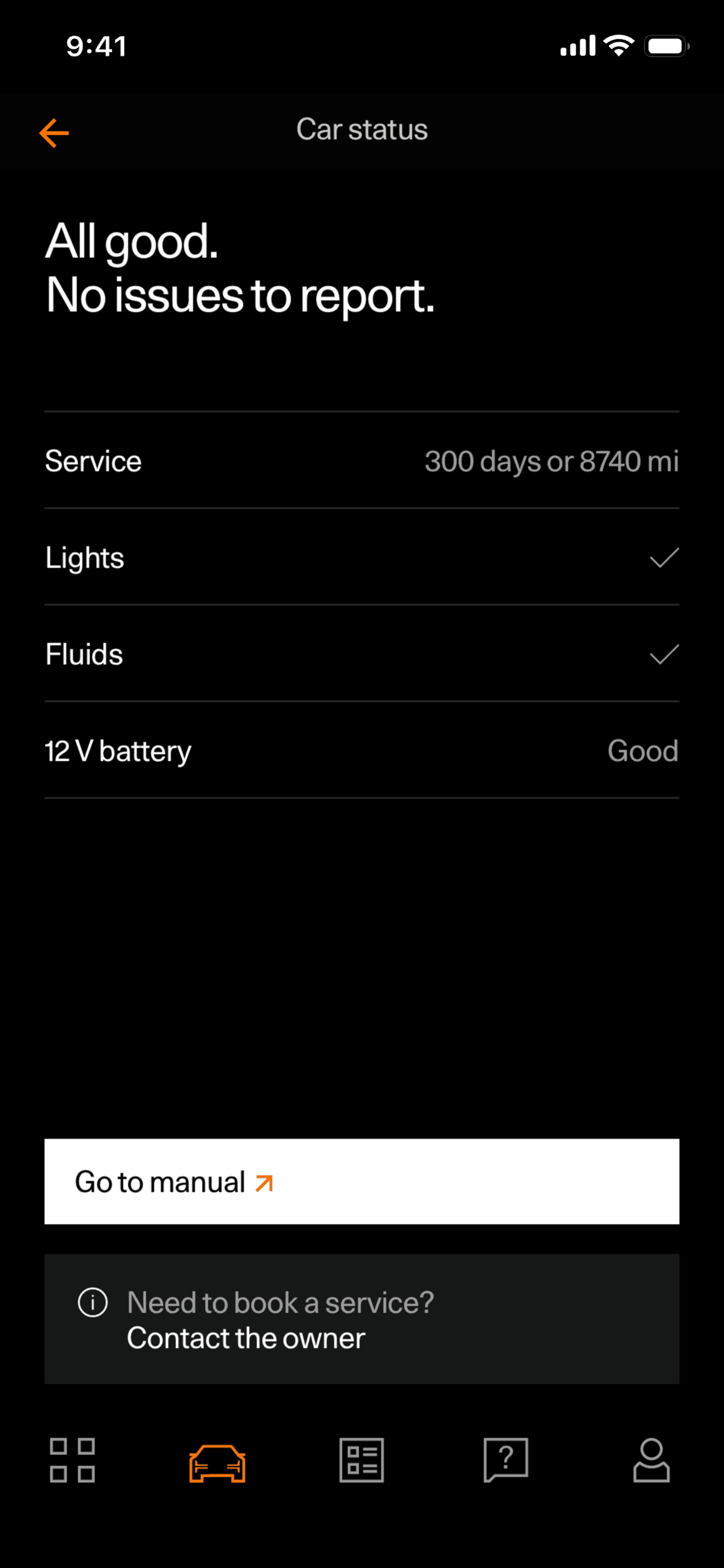 Polestar iOS Lifestyle interface screenshot 10