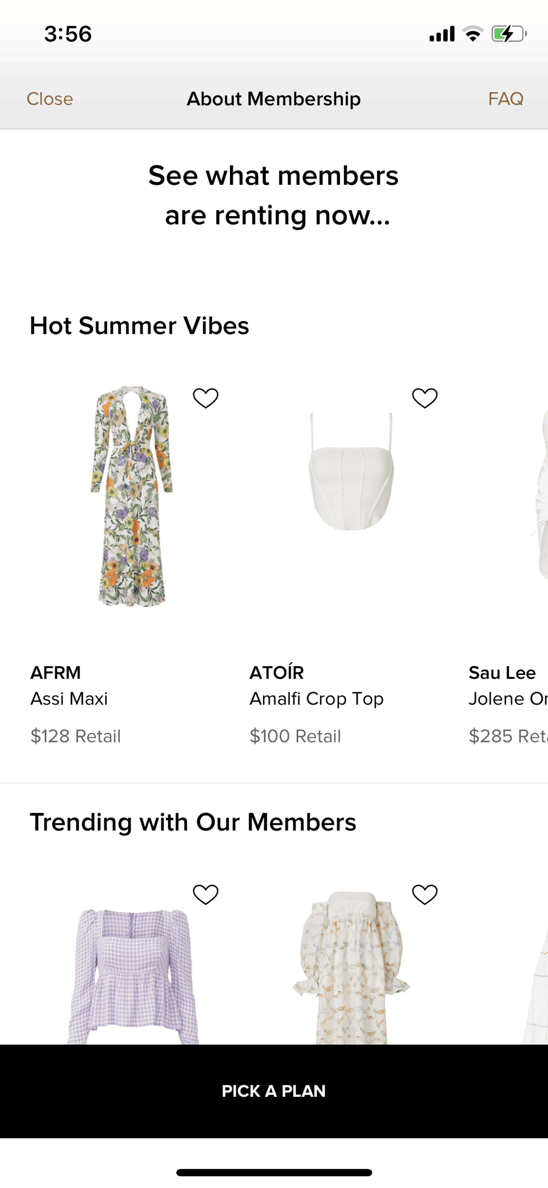 Rent the Runway iOS Shopping interface screenshot 20