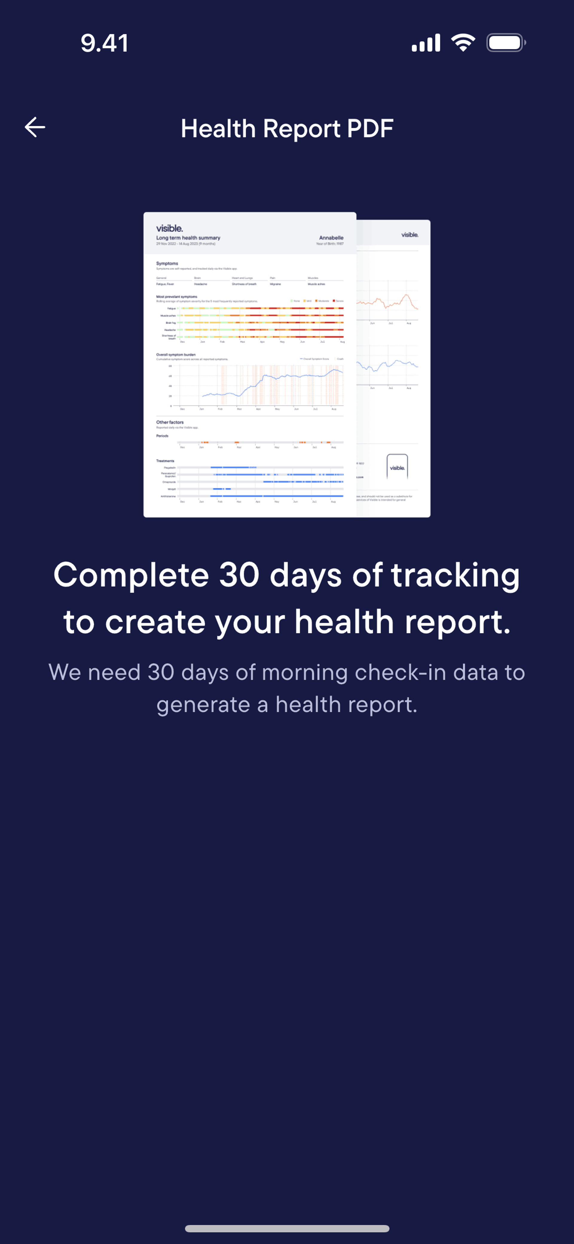 Visible iOS Health & Fitness interface screenshot 12