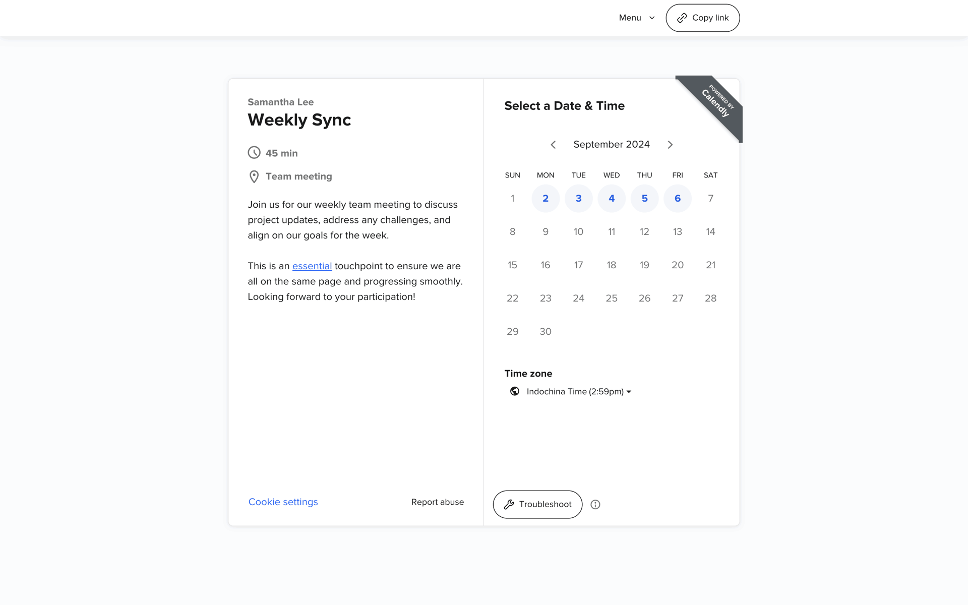 Calendly Web Business interface screenshot 8