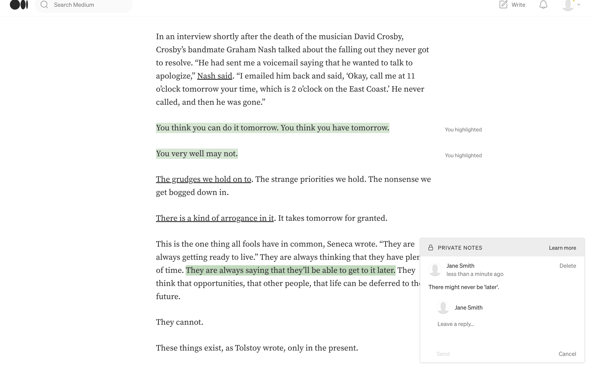 Medium Web News interface screenshot 15