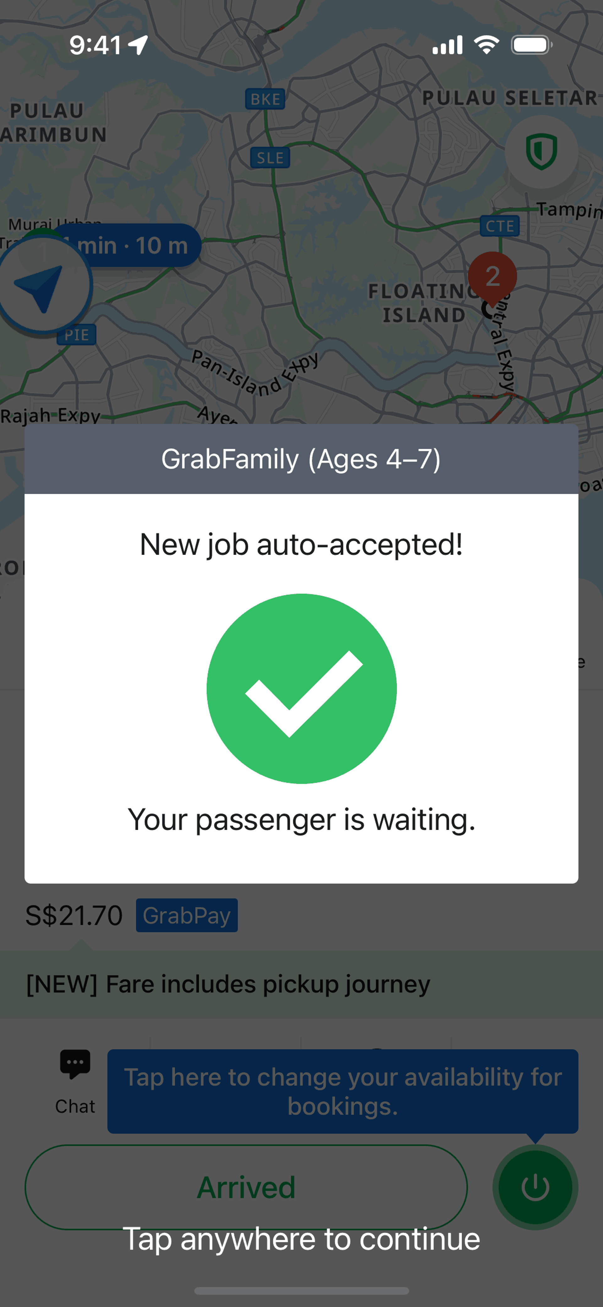 Grab Driver iOS Travel & Transportation interface screenshot 7