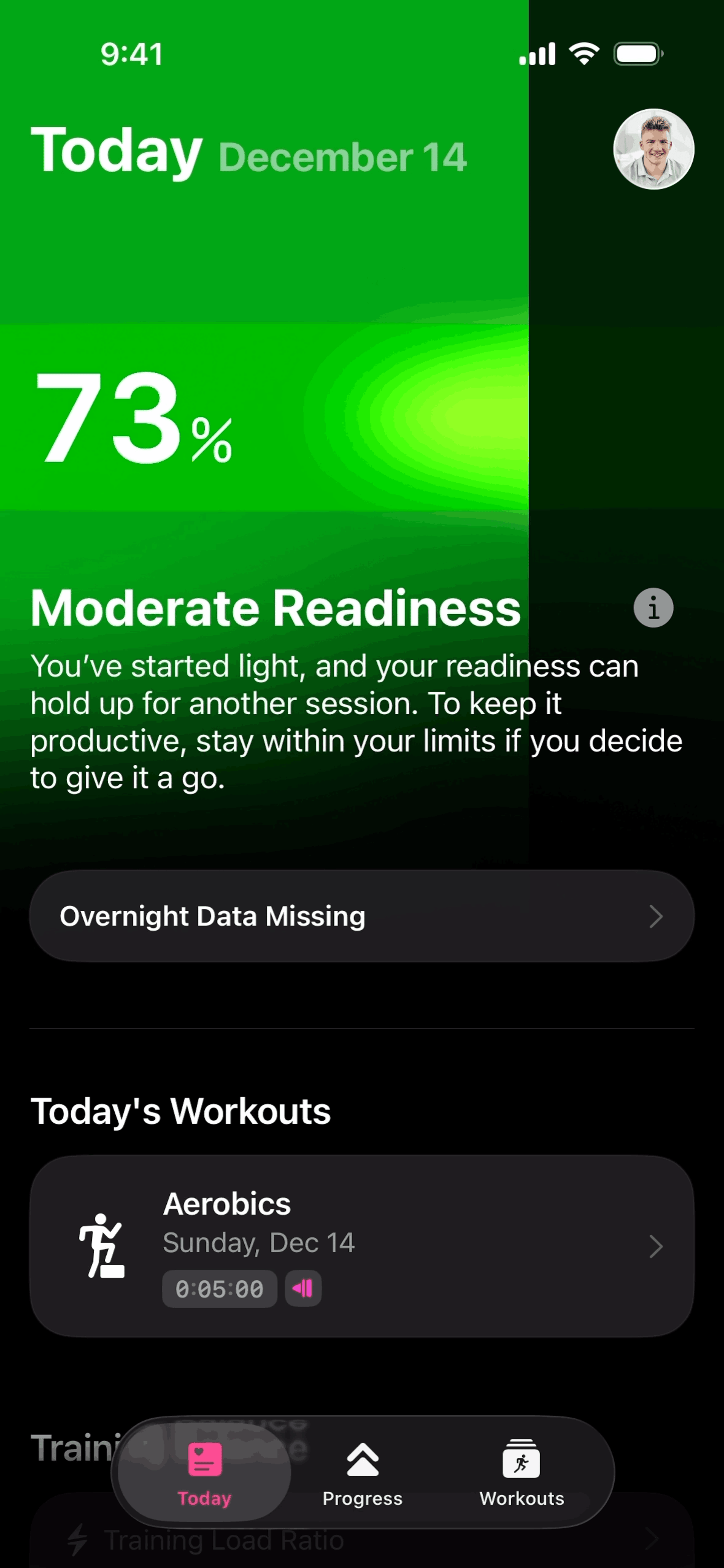 The Outsiders iOS Health & Fitness interface screenshot 5
