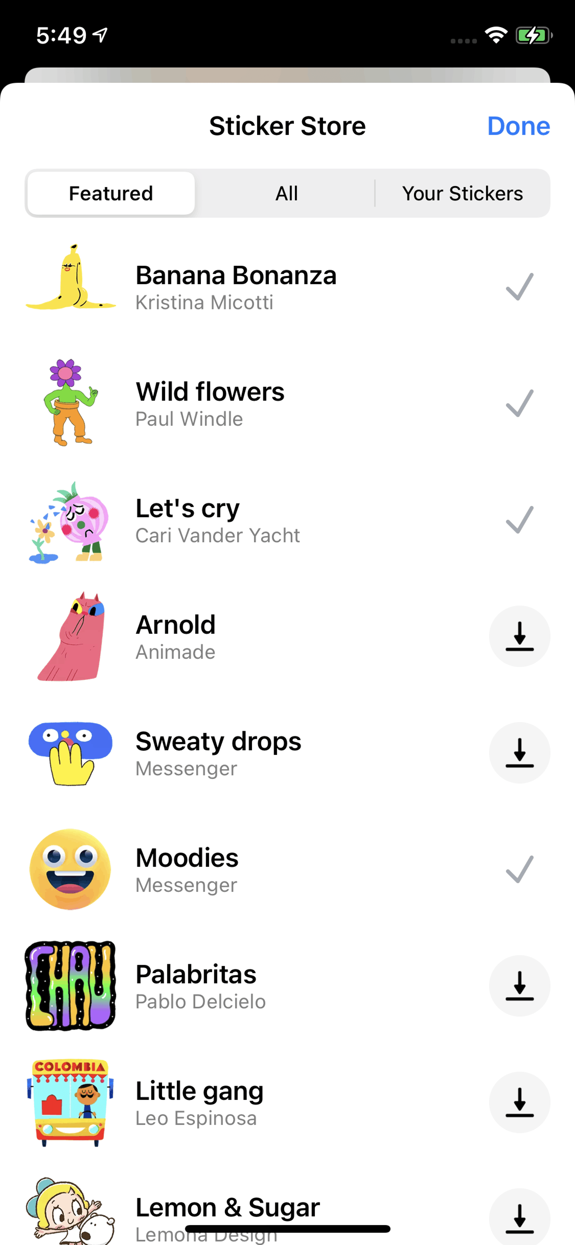 Messenger iOS Social Networking interface screenshot 23