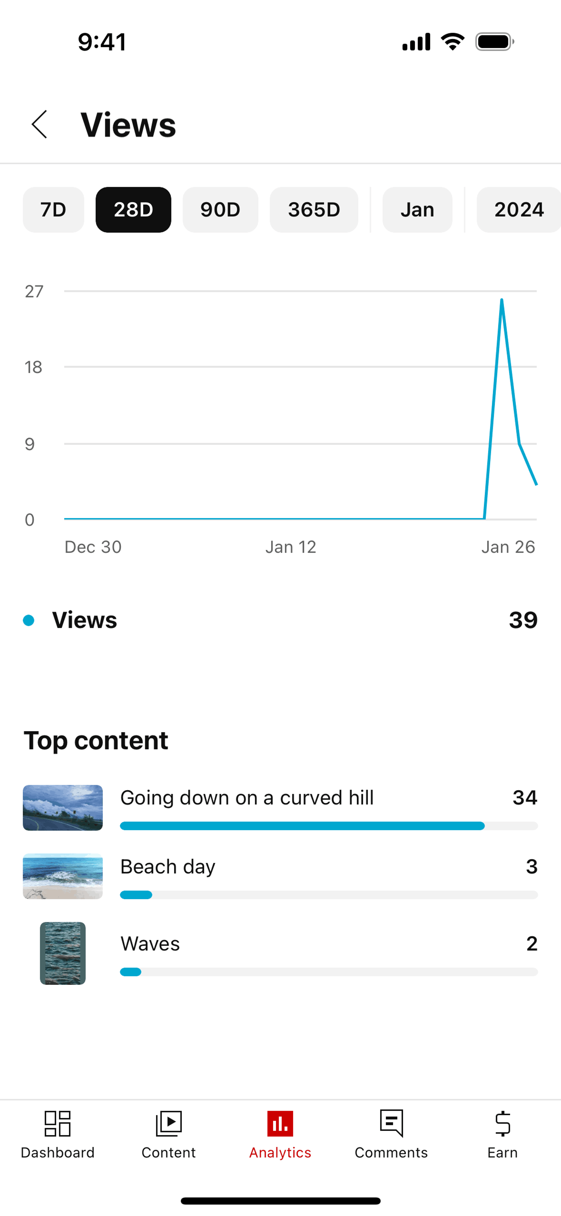 YouTube Studio iOS Photo & Video interface screenshot 6