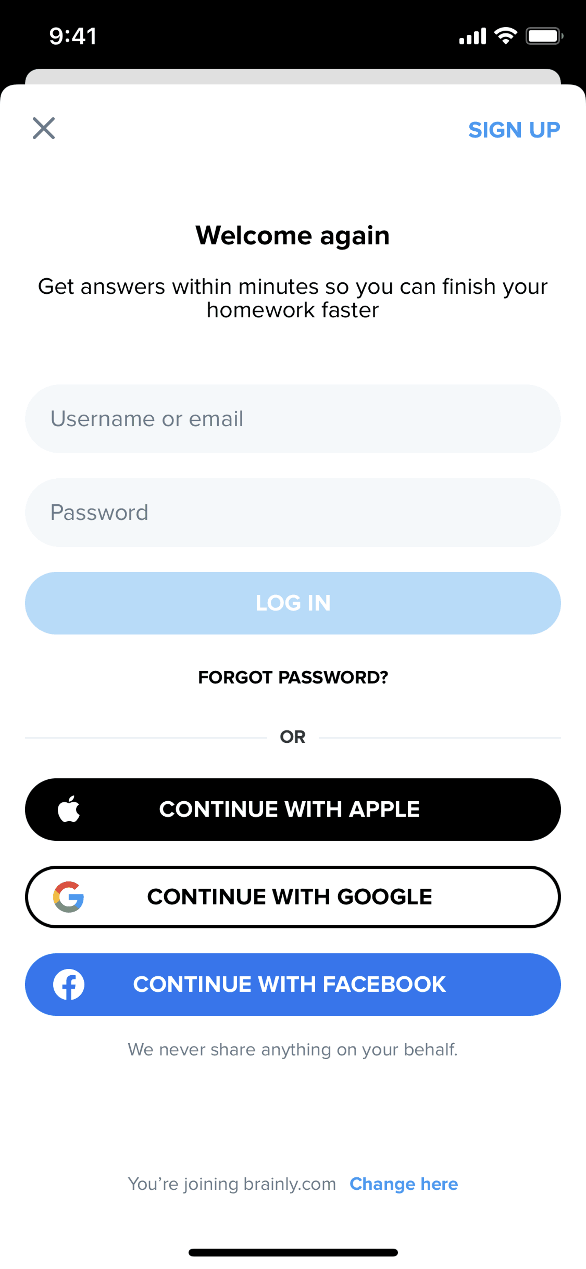 Brainly iOS Education interface screenshot 11
