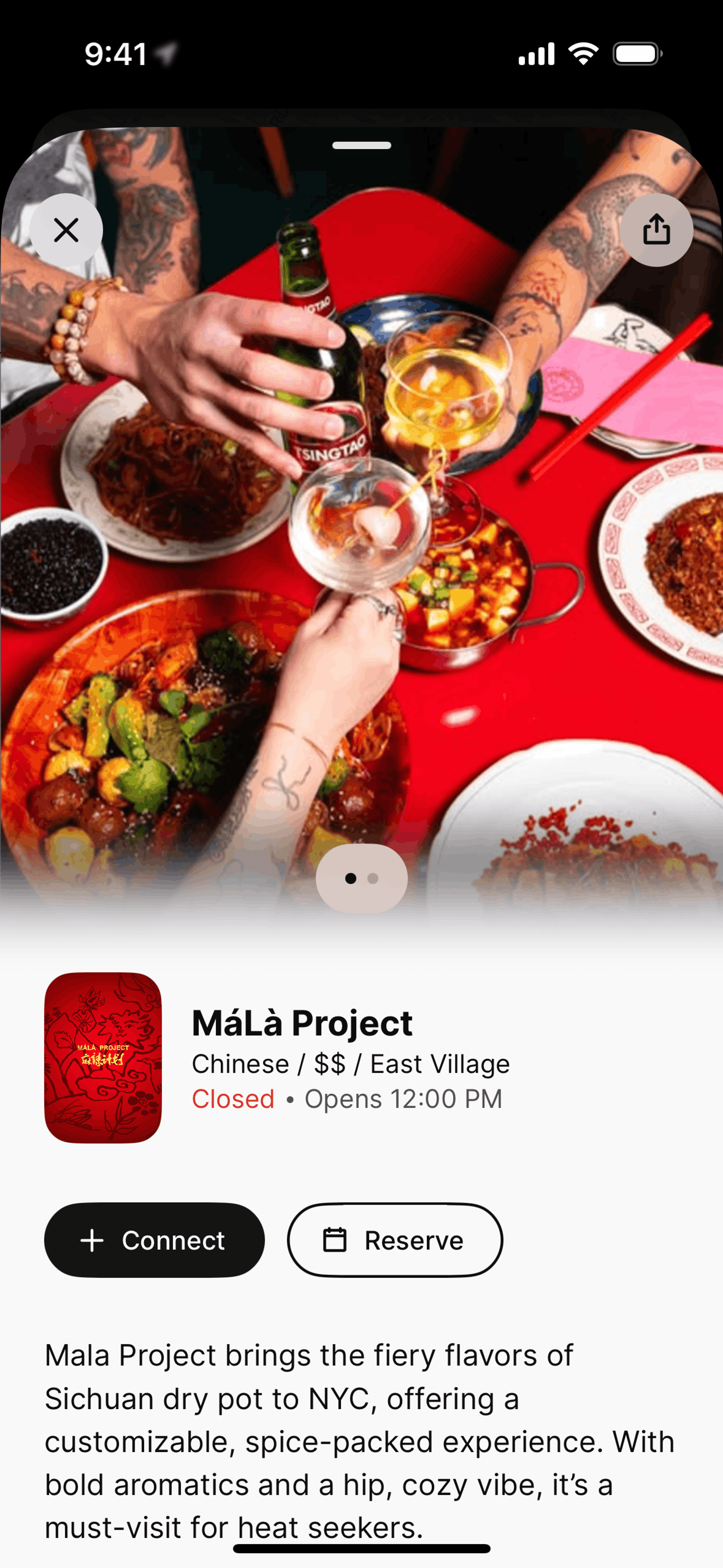 Blackbird iOS Food & Drink interface screenshot 6