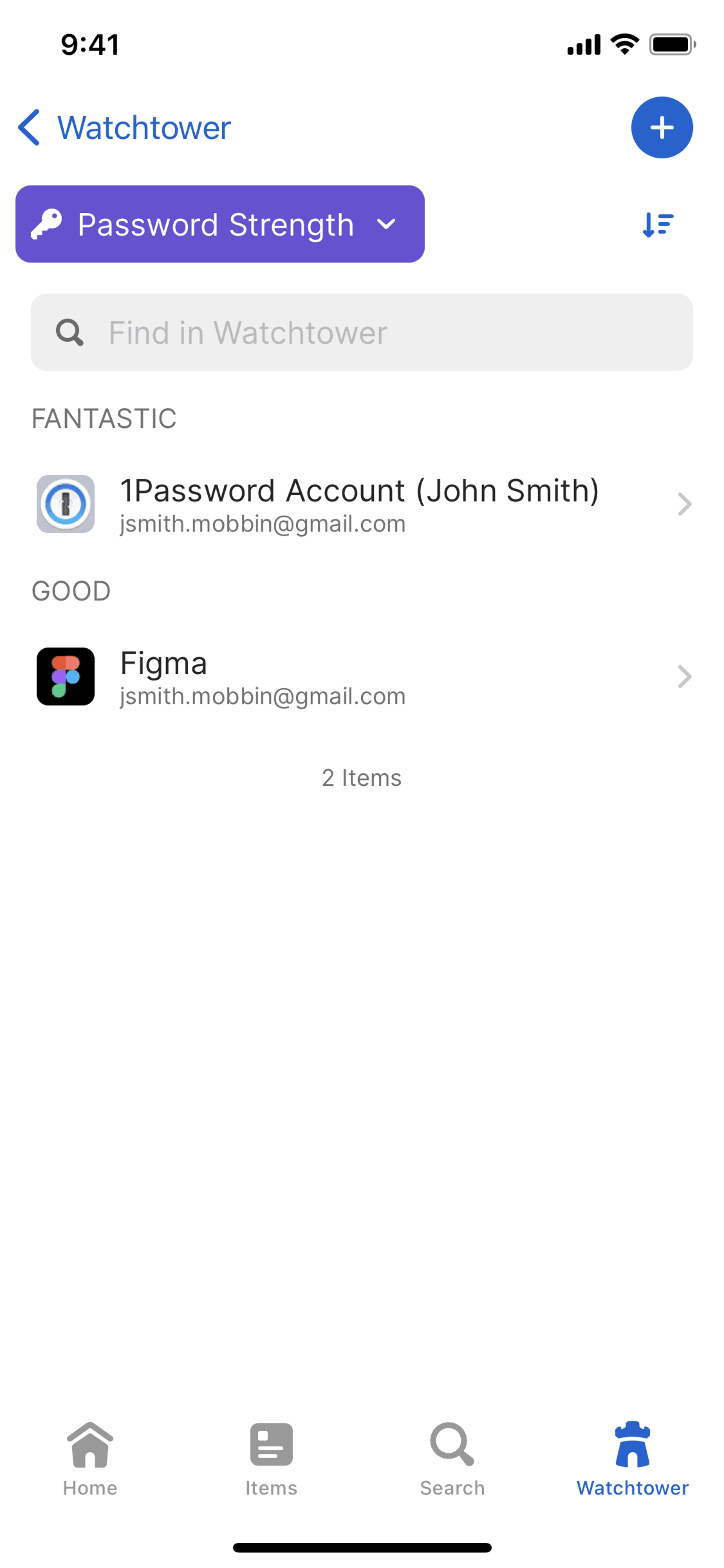 1Password iOS Productivity interface screenshot 8
