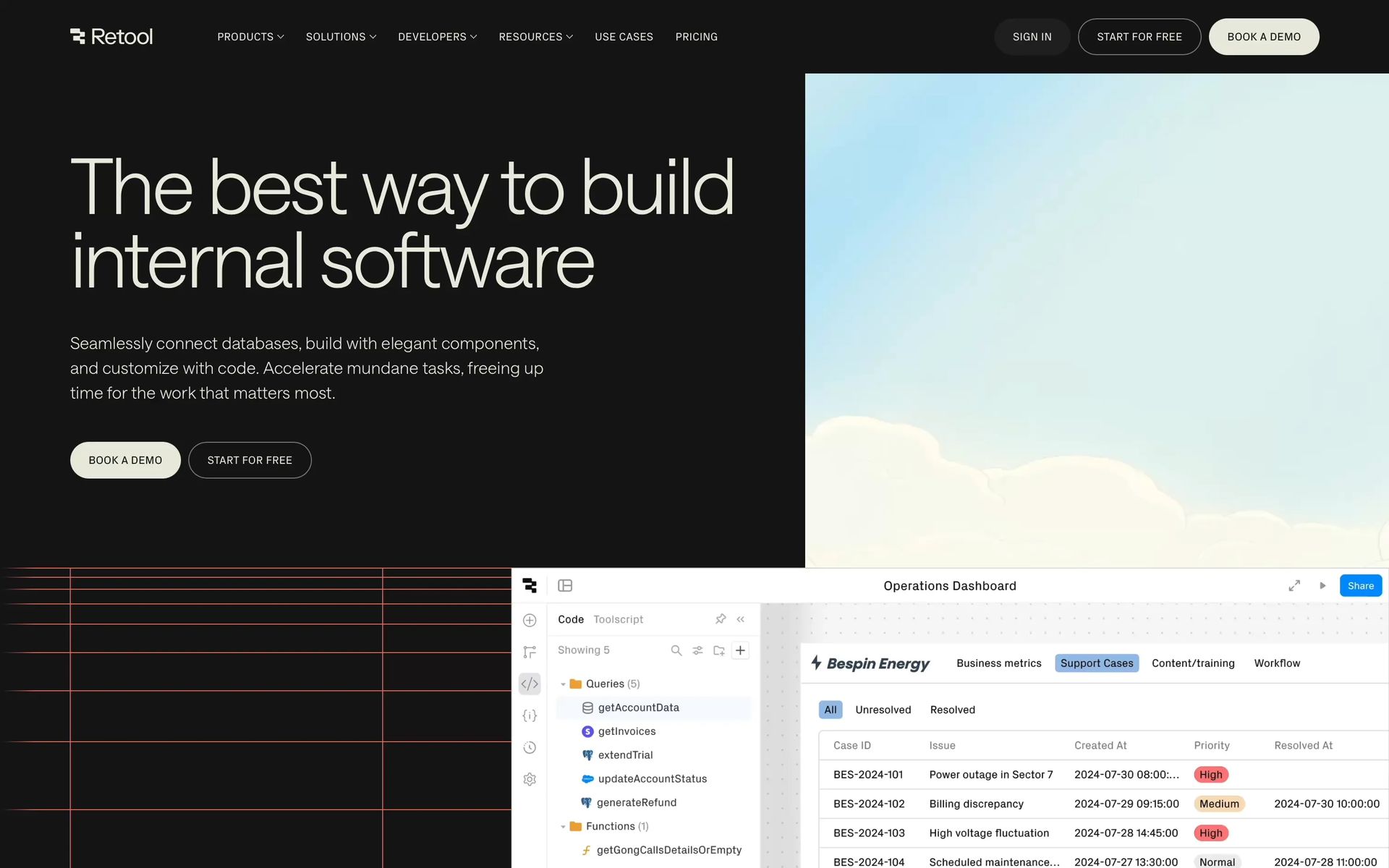 Retool Web Developer Tools interface screenshot 3