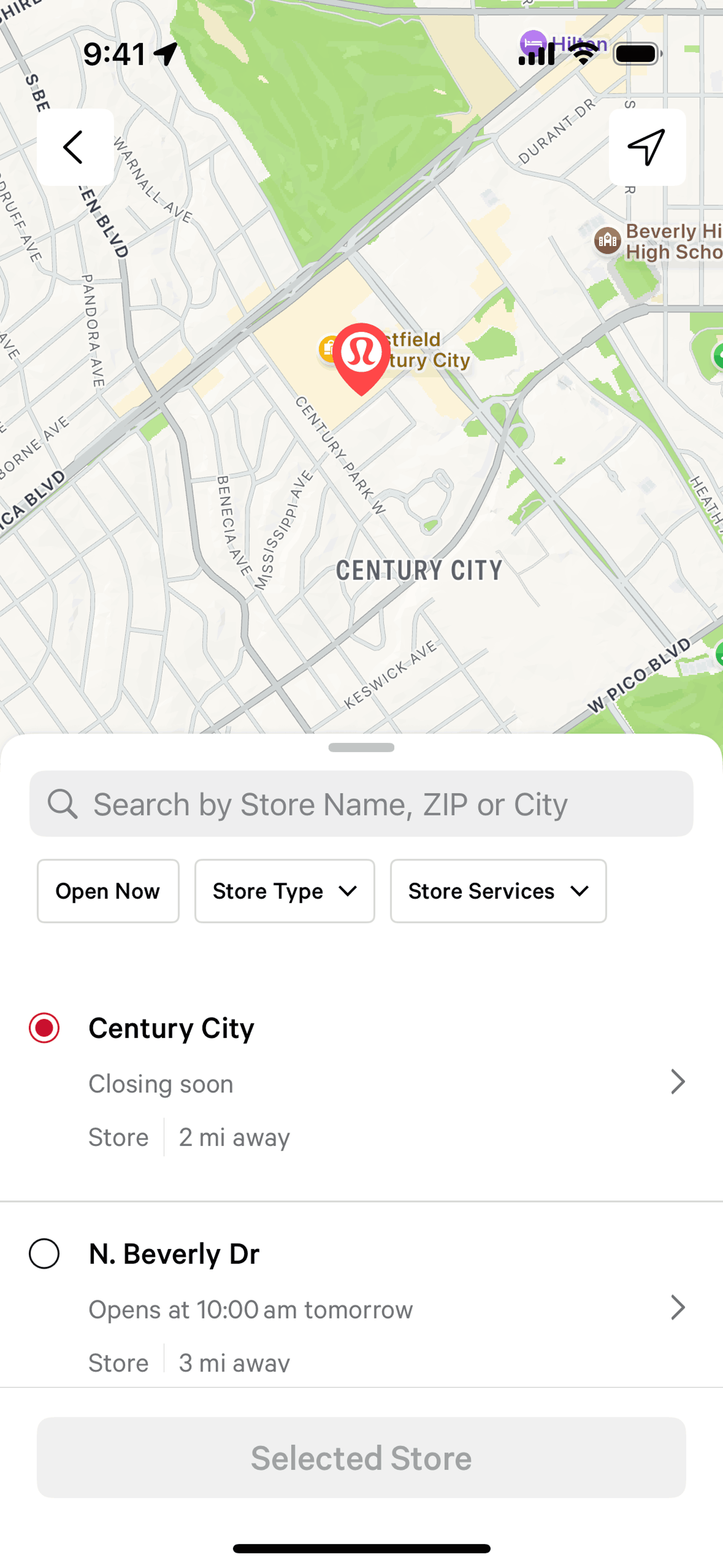 lululemon iOS Shopping interface screenshot 13