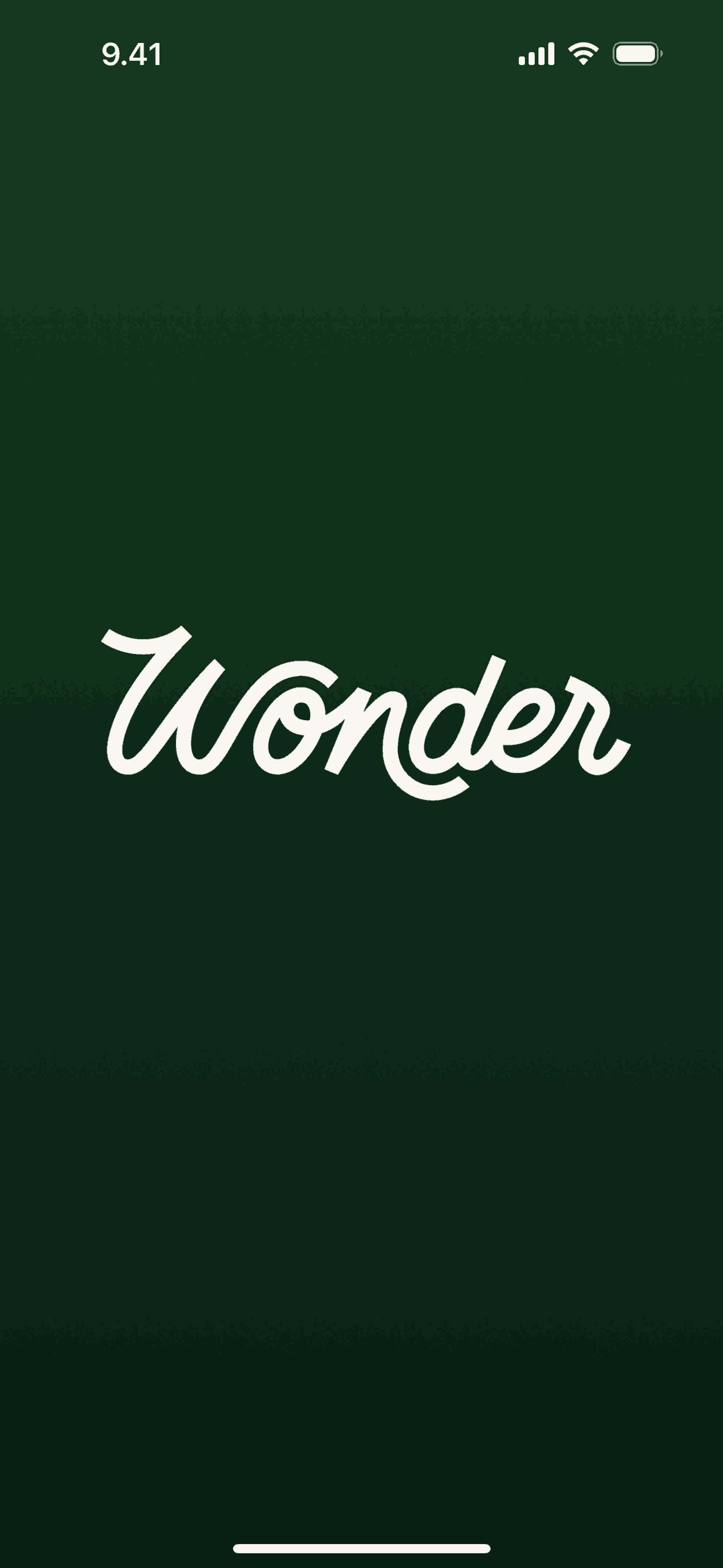 Wonder iOS Food & Drink interface screenshot 1