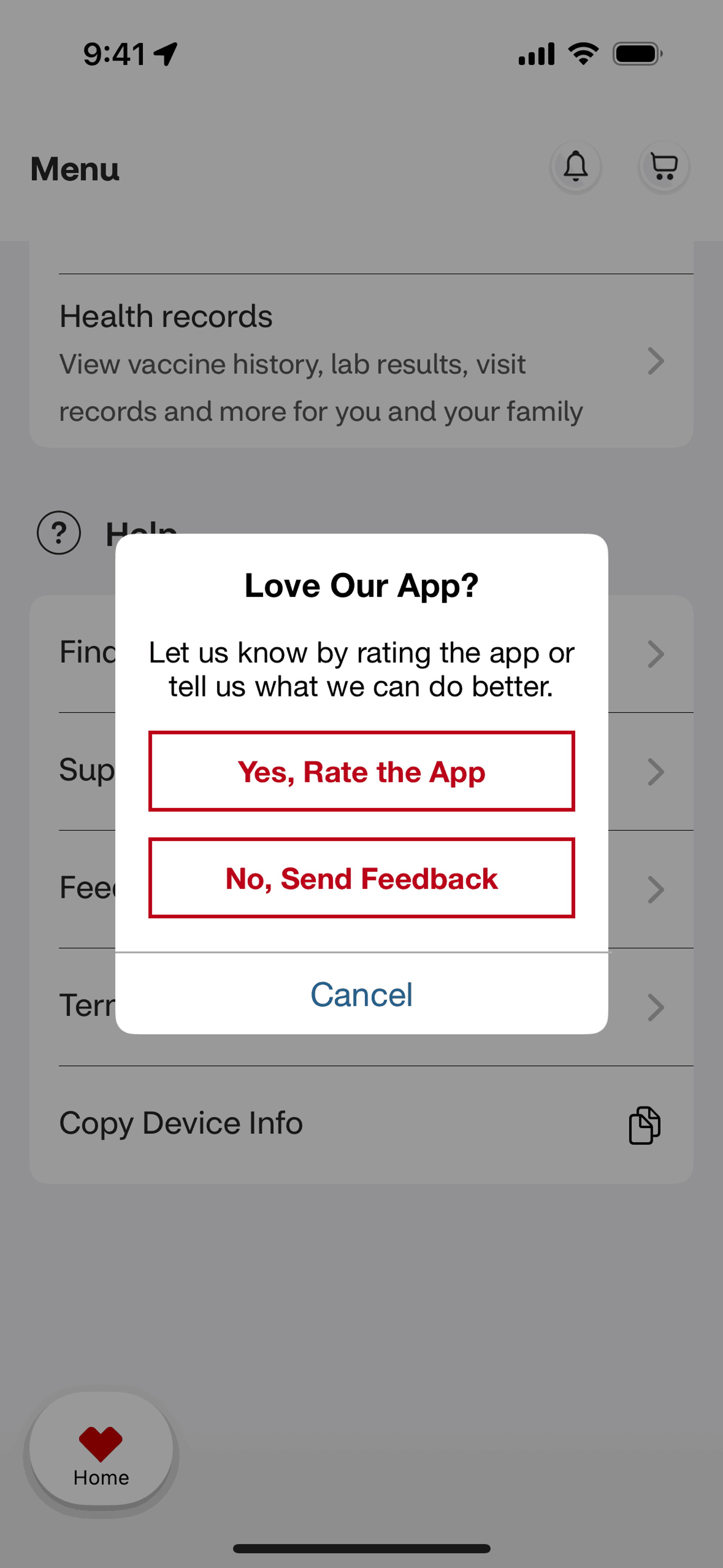 CVS Health iOS Medical interface screenshot 17