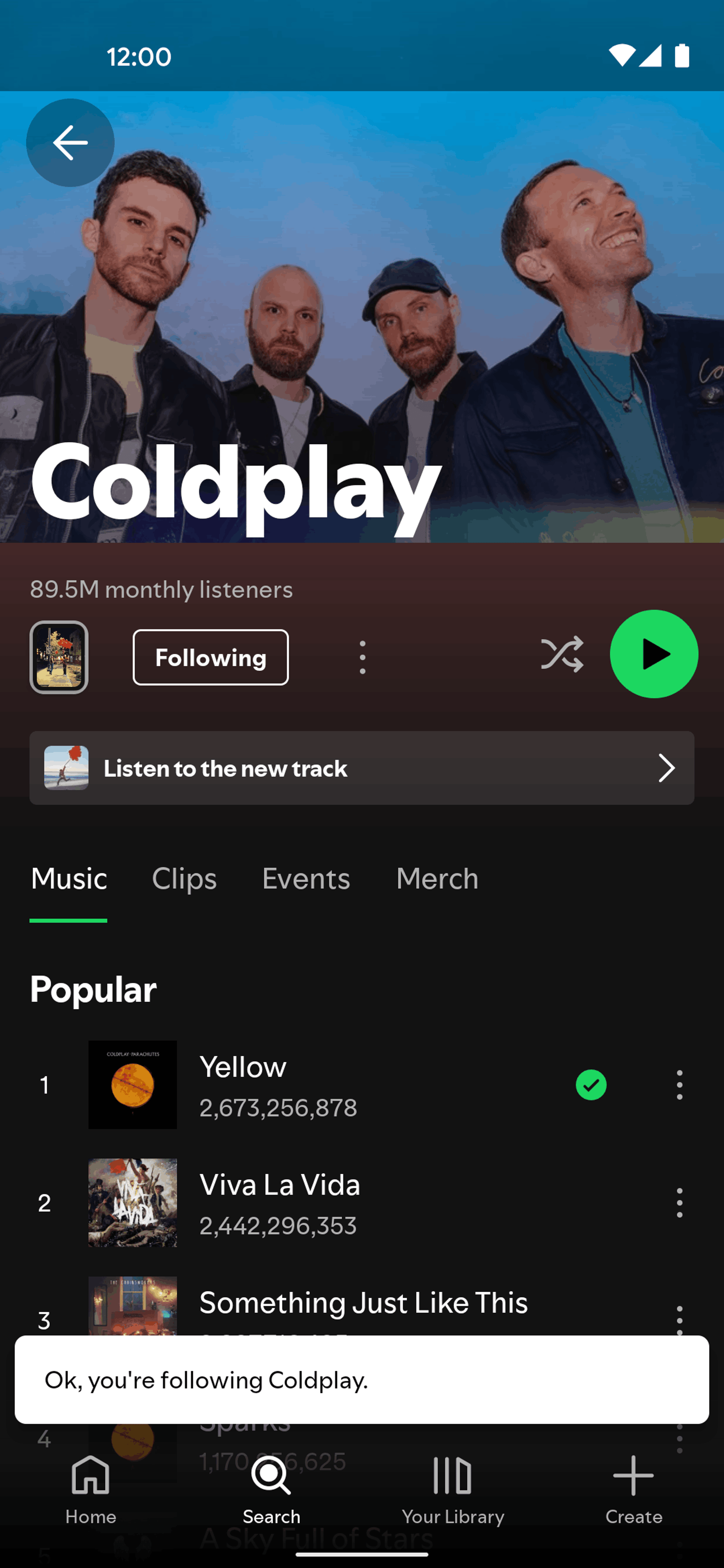 Spotify Android Music & Audio interface screenshot 6